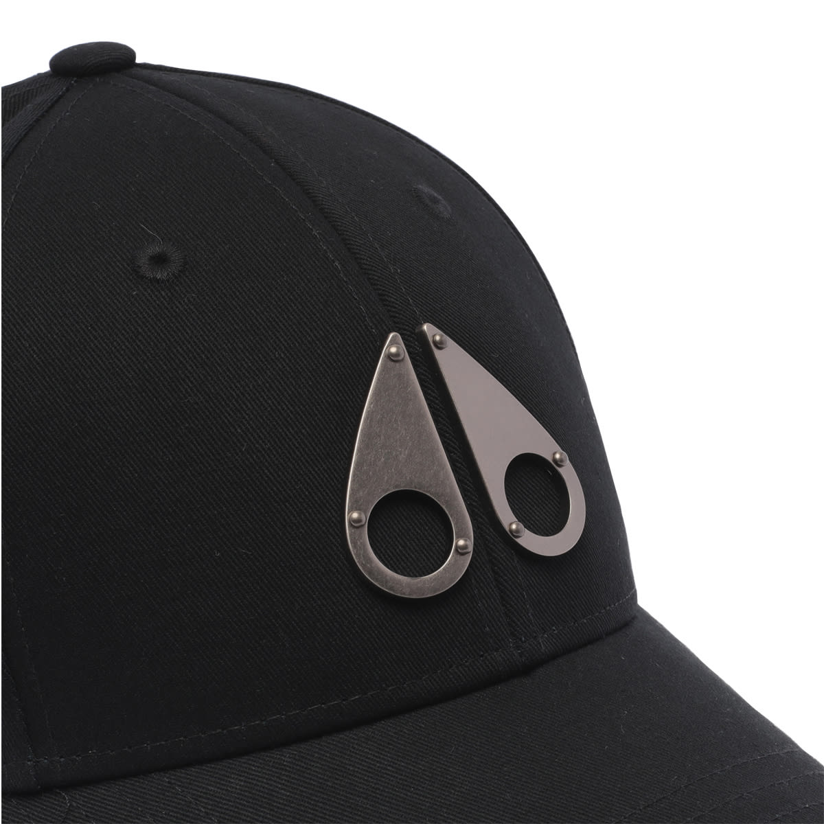 Shop Moose Knuckles Fashion Logo Icon Baseball Cap In Black
