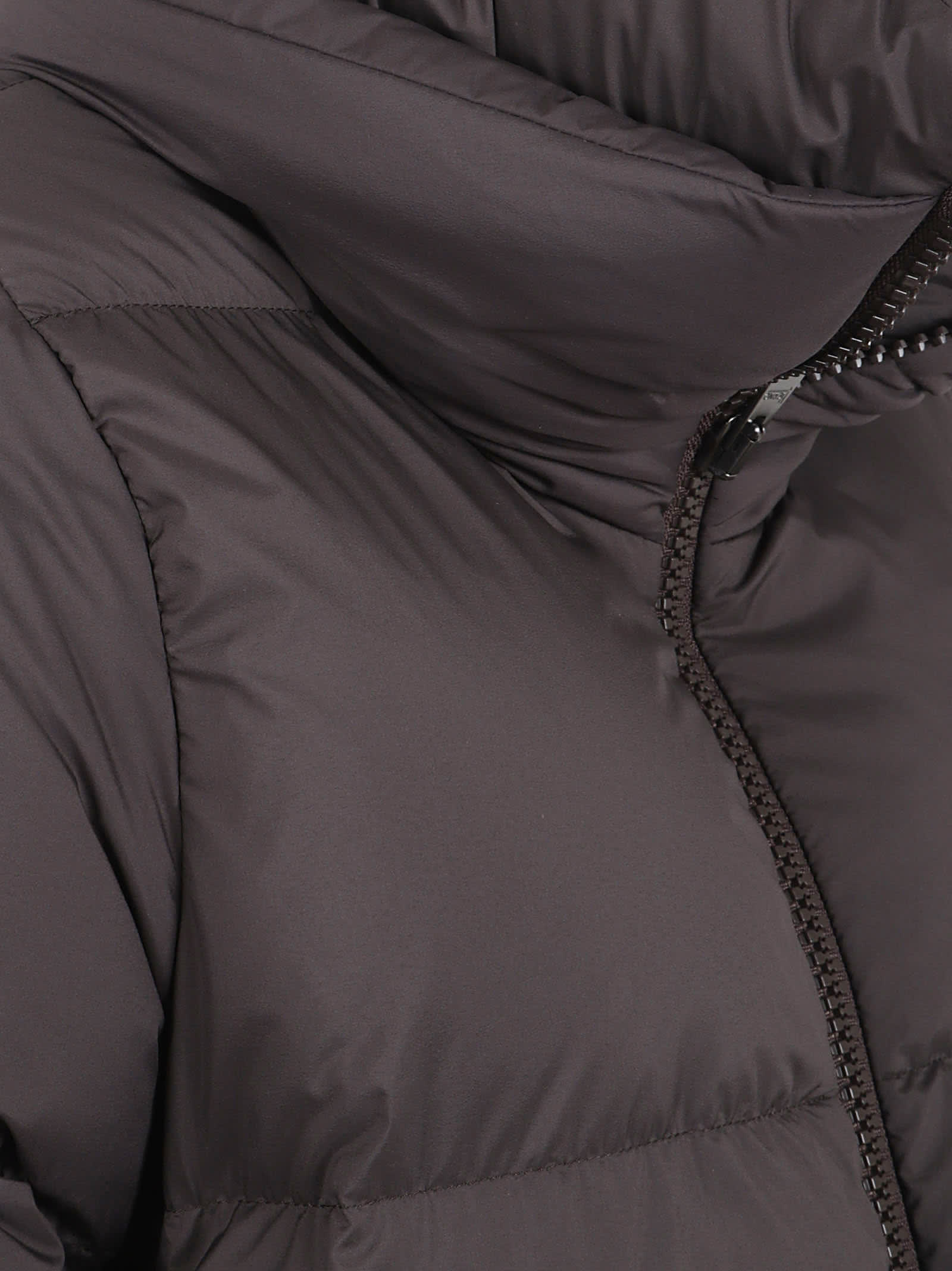Herno A-shape Relaxed Down Jacket In Brown