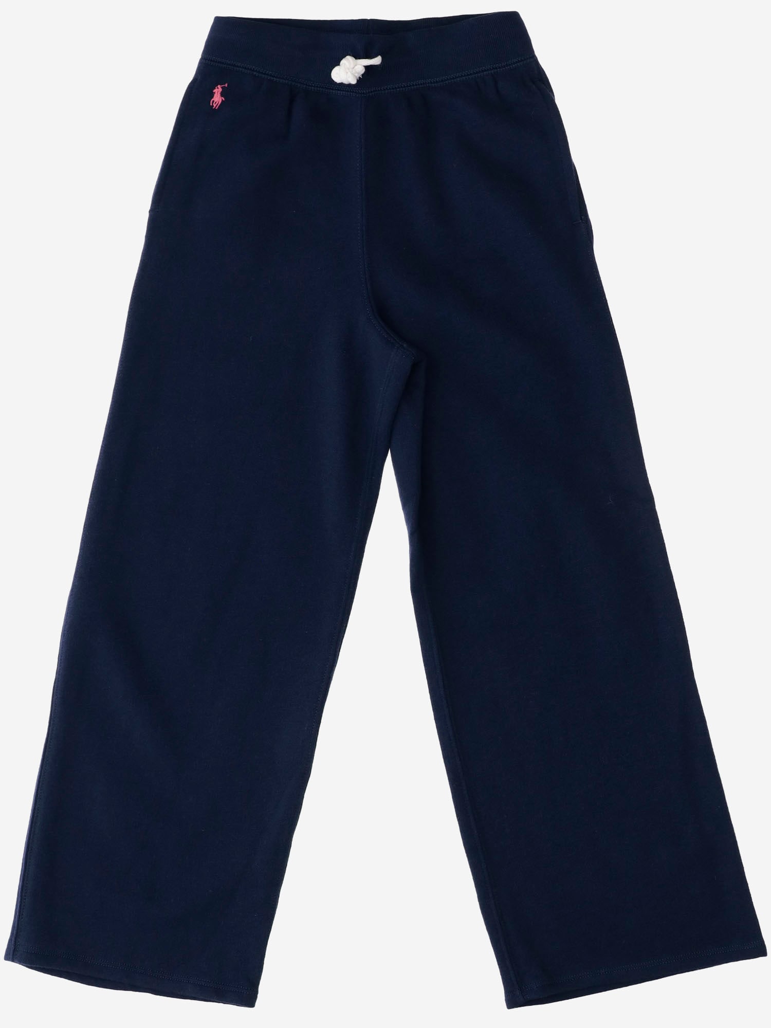 Shop Polo Ralph Lauren Cotton Blend Logo Pants In Blue