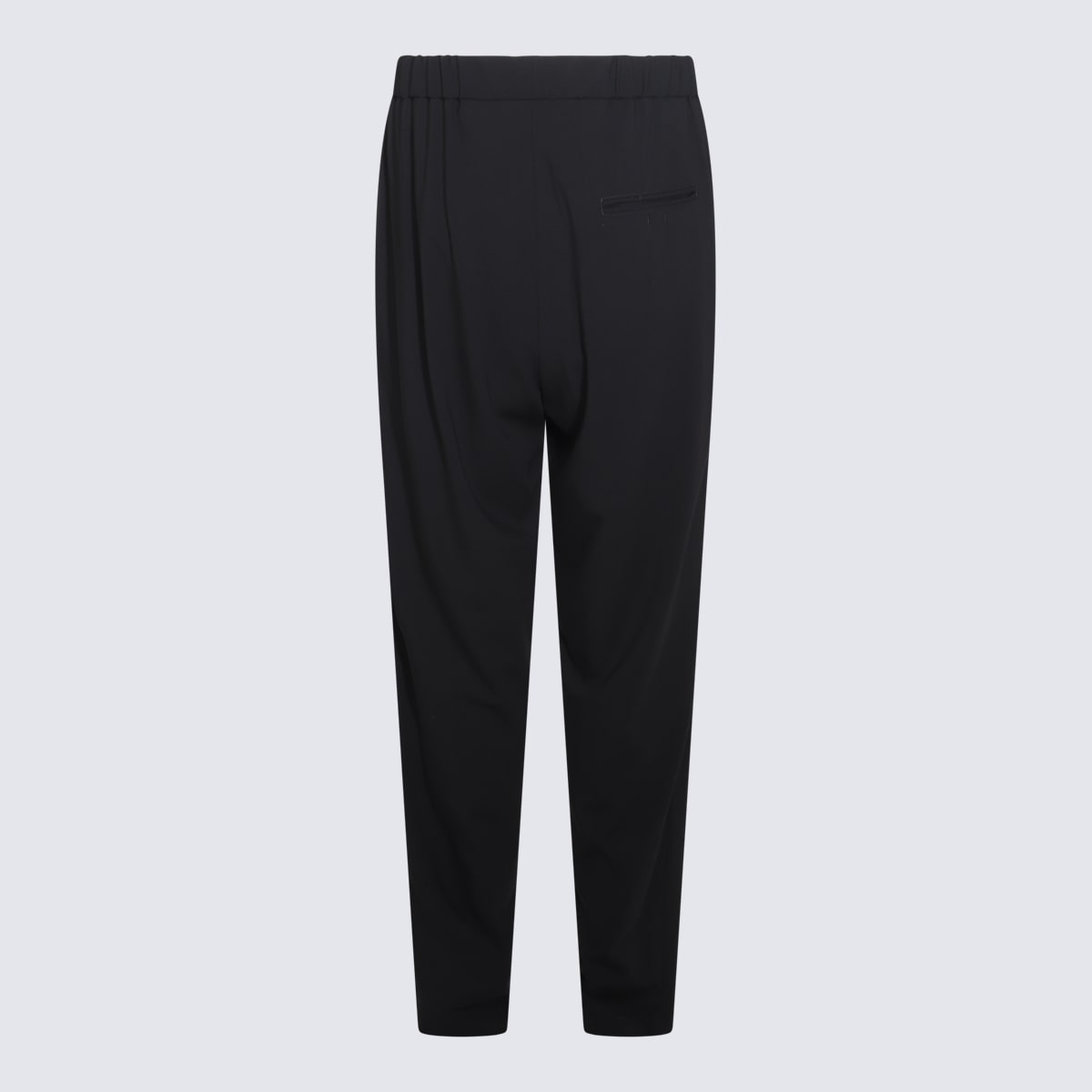 Shop Giorgio Armani Black Wool Pants