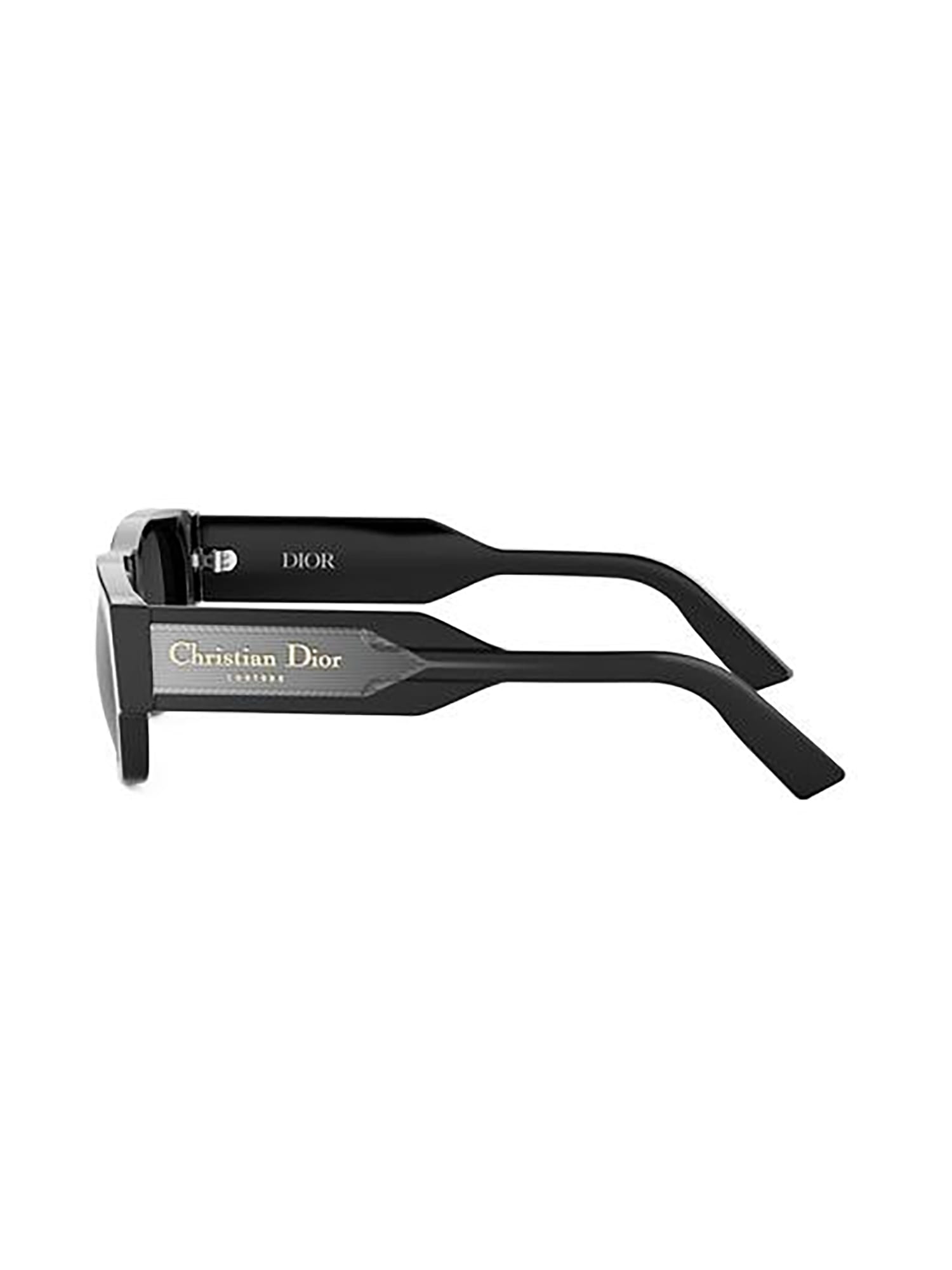 Dior Christian  Label S1i Sunglasses In Black