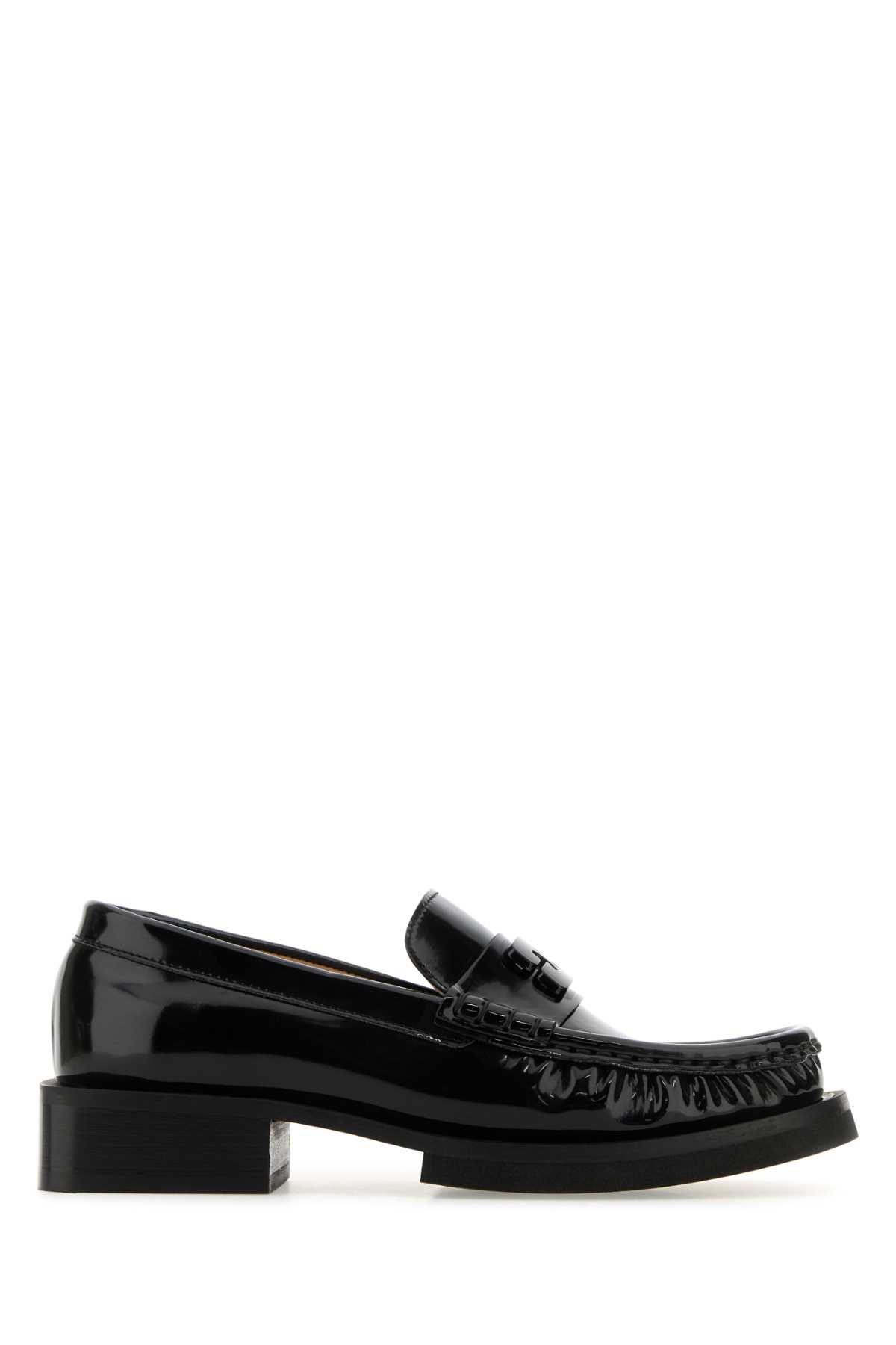 Ganni Black Synthetic Leather Loafers