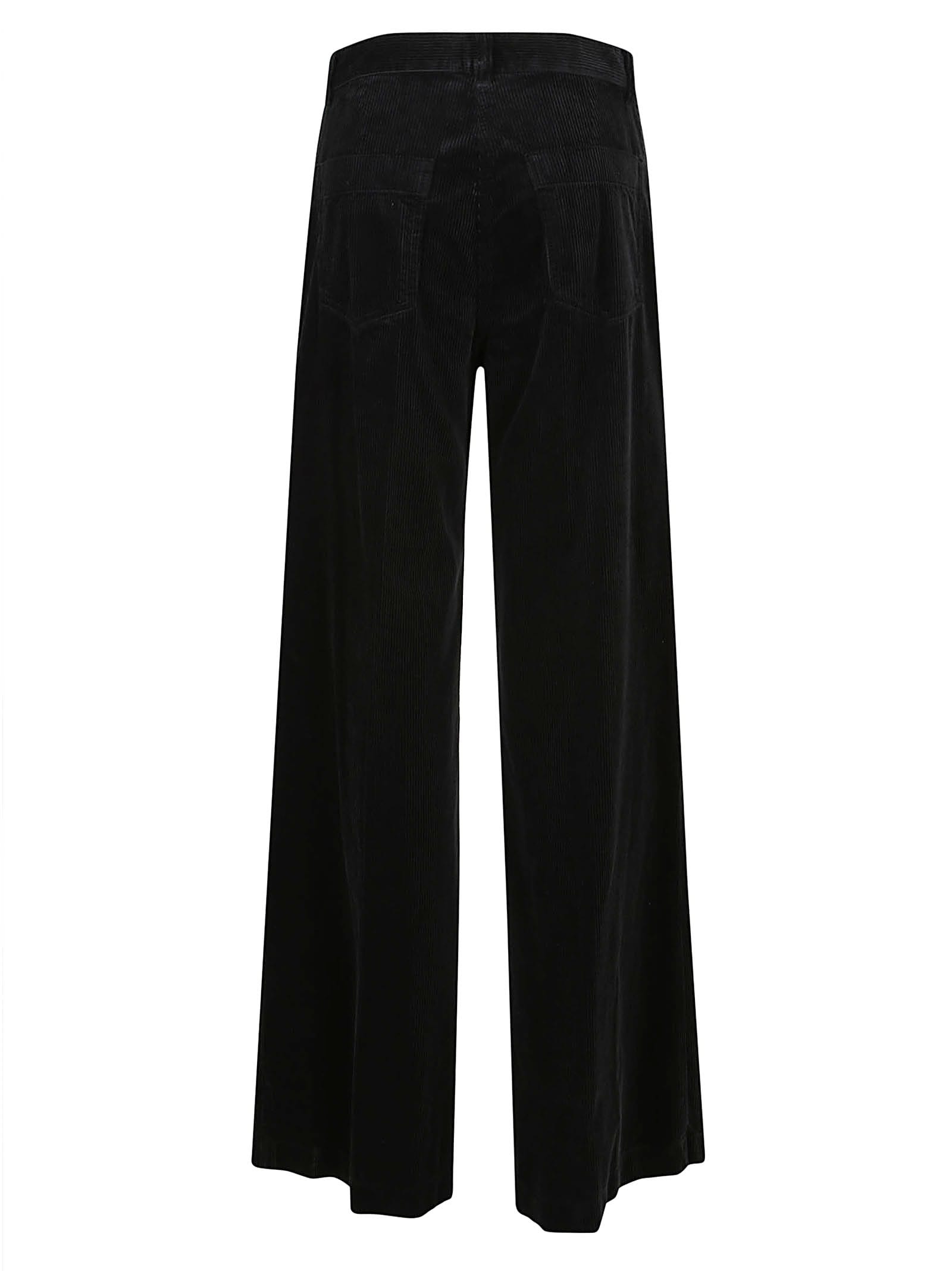 Shop Aspesi Pantalone Mod.0156 In Black