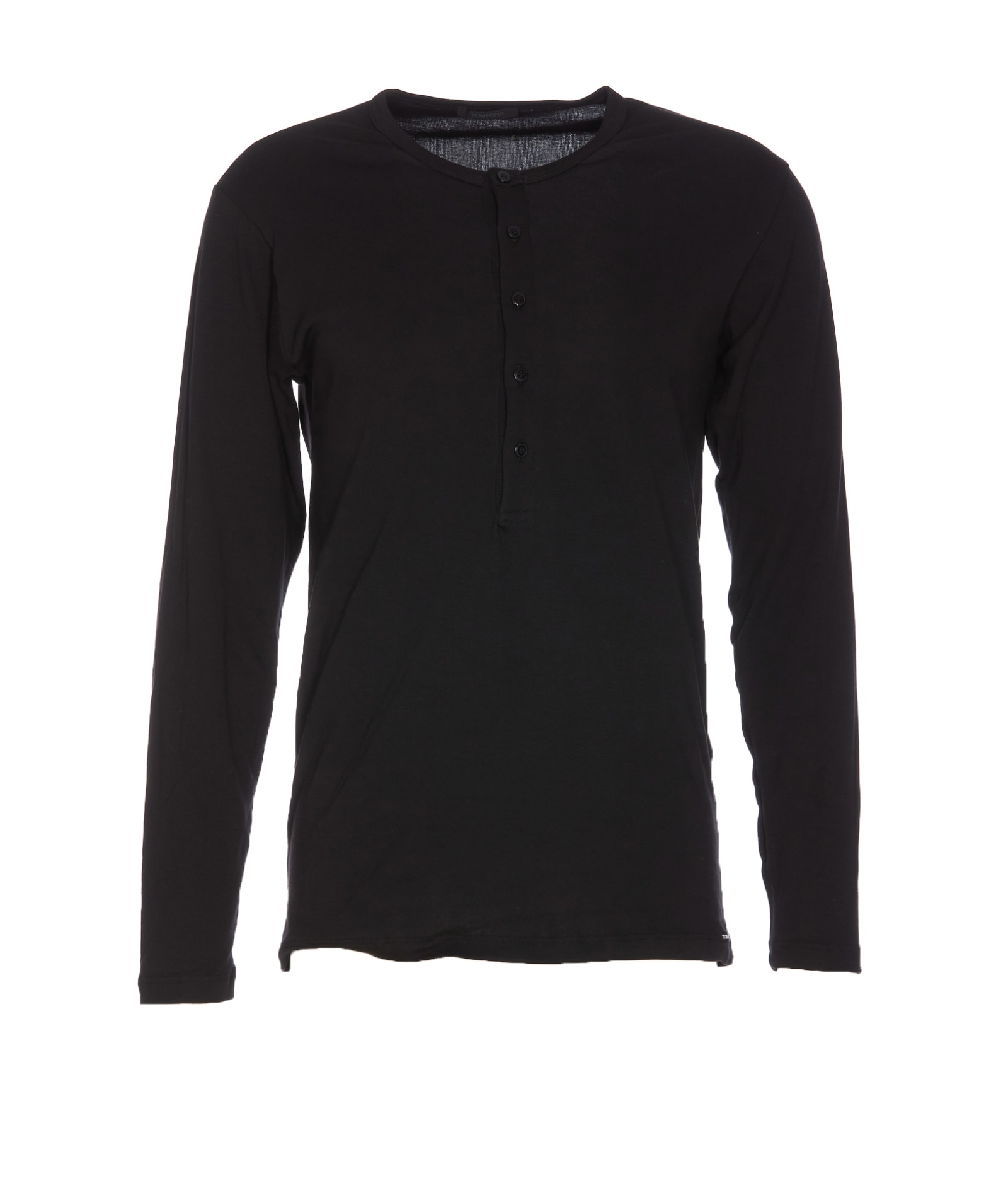 Shop Tom Ford Long Sleeves Tshirt In Black