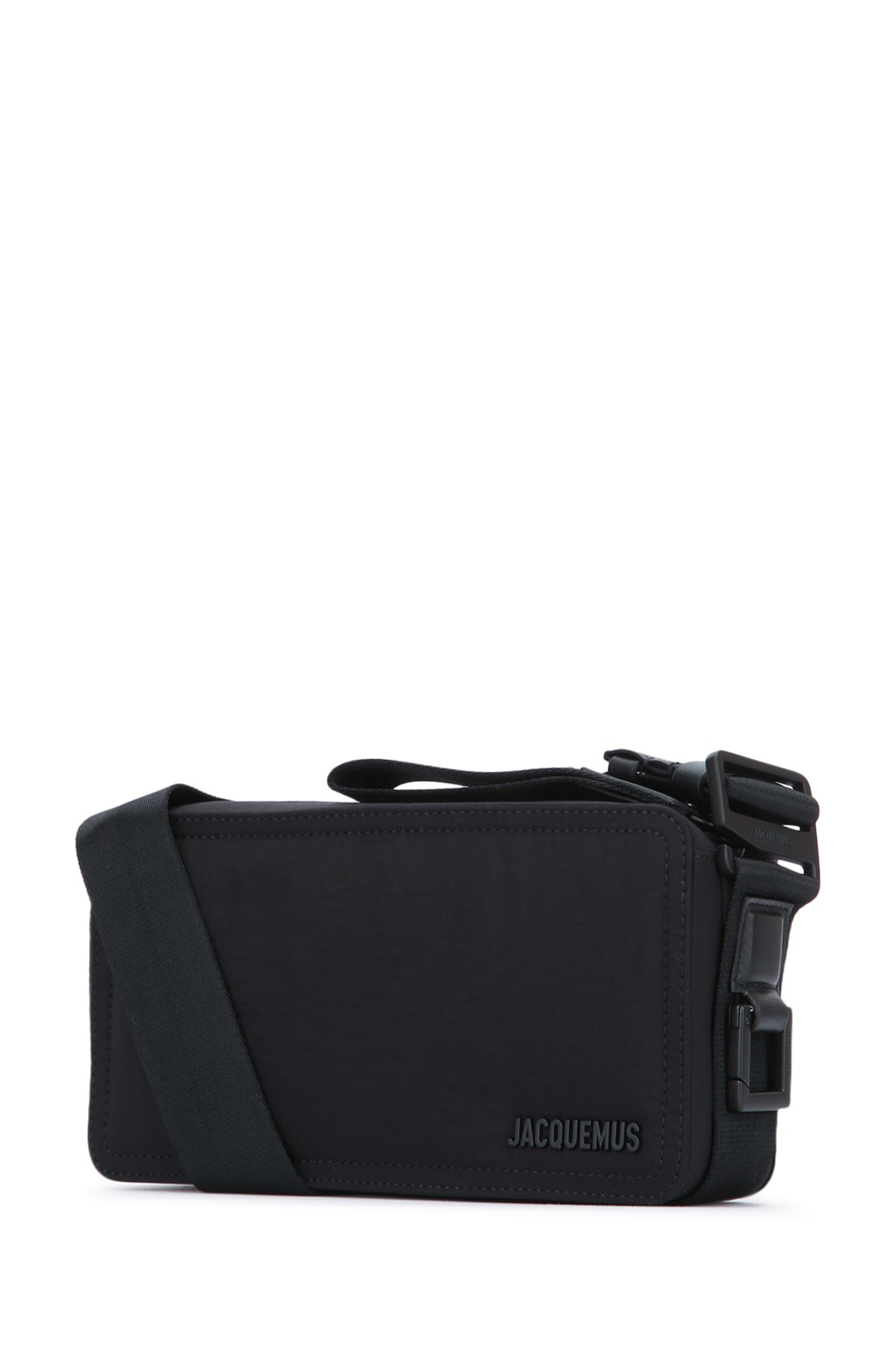 Jacquemus Le Cuerda Horizontal Nylon Bag In Black