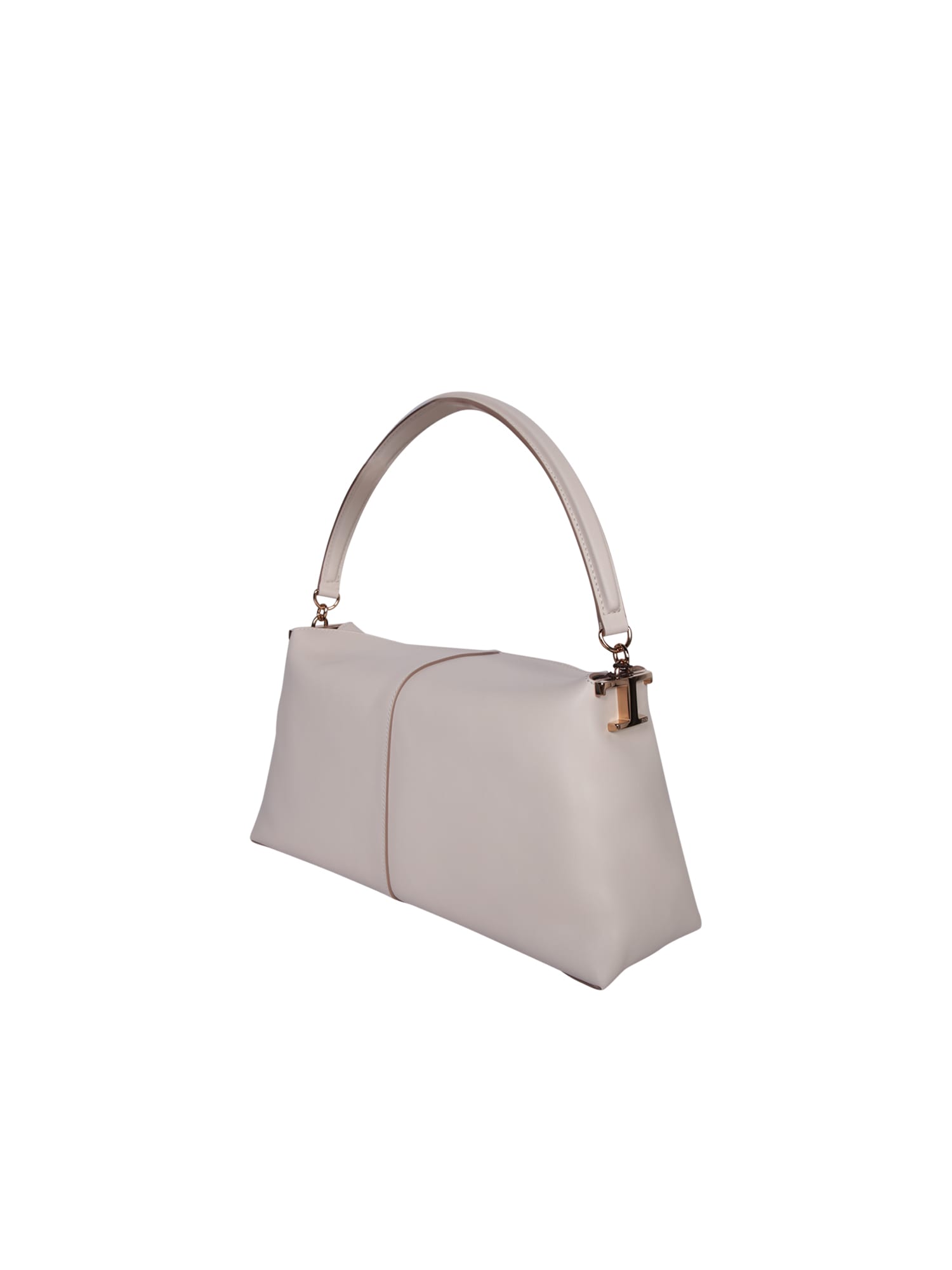 Shop Tod's T Case Ivory Shoulder Bag In White