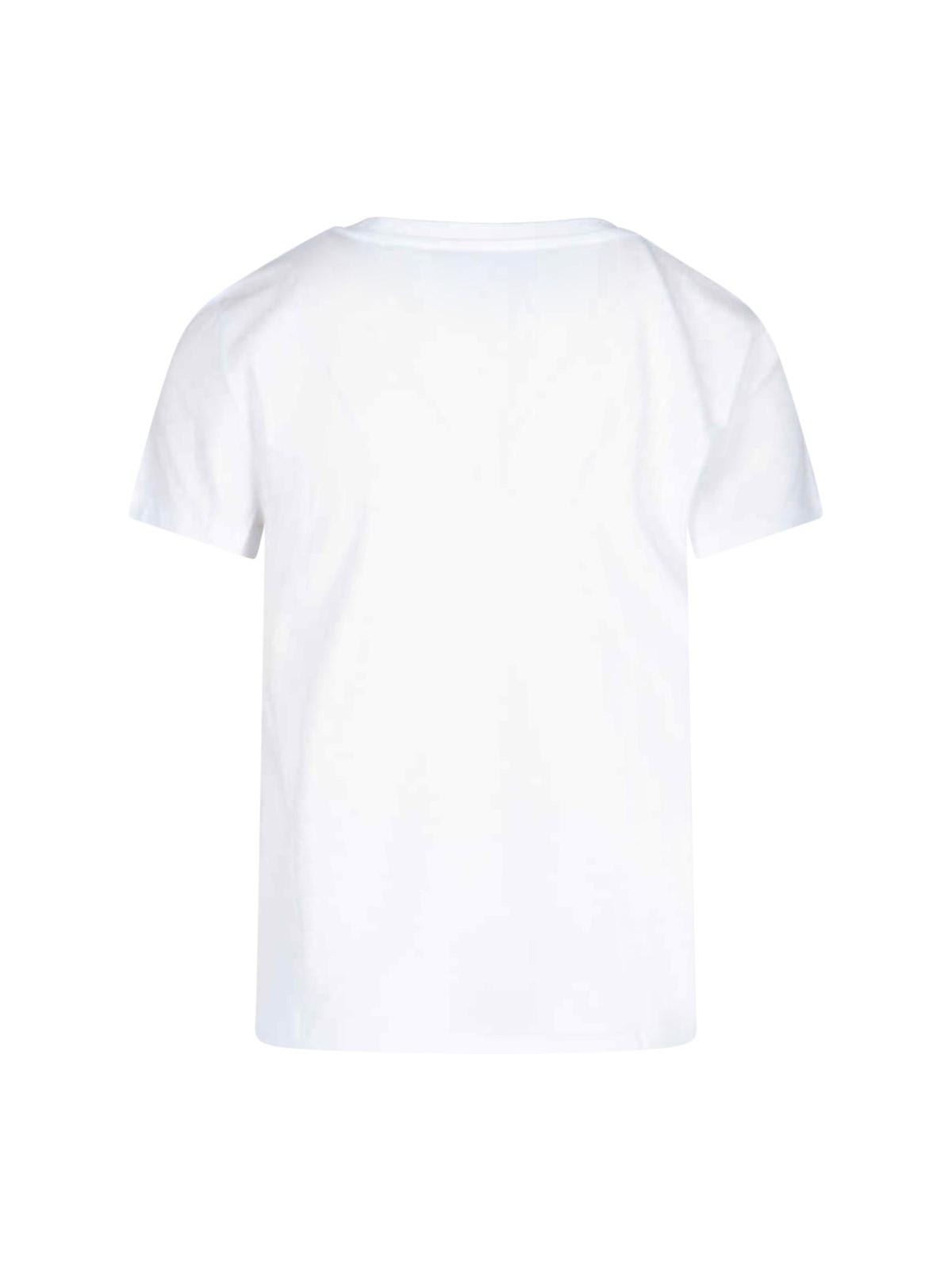 Shop Apc Logo T-shirt In White