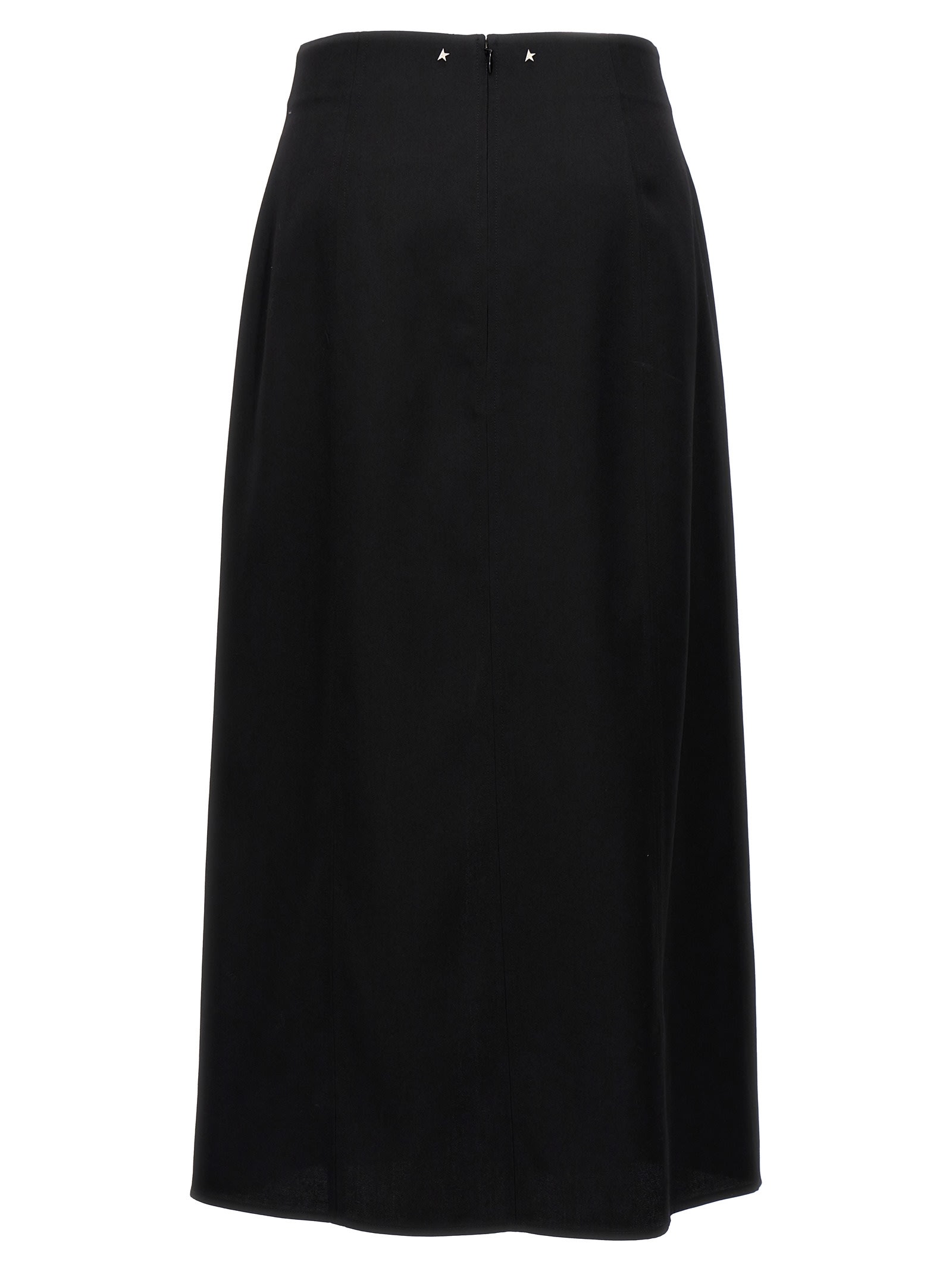 Shop Golden Goose Journey Midi Skirt In Black