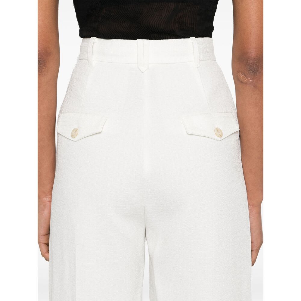 Camilla And Marc Belt-loop Casual Pants In White