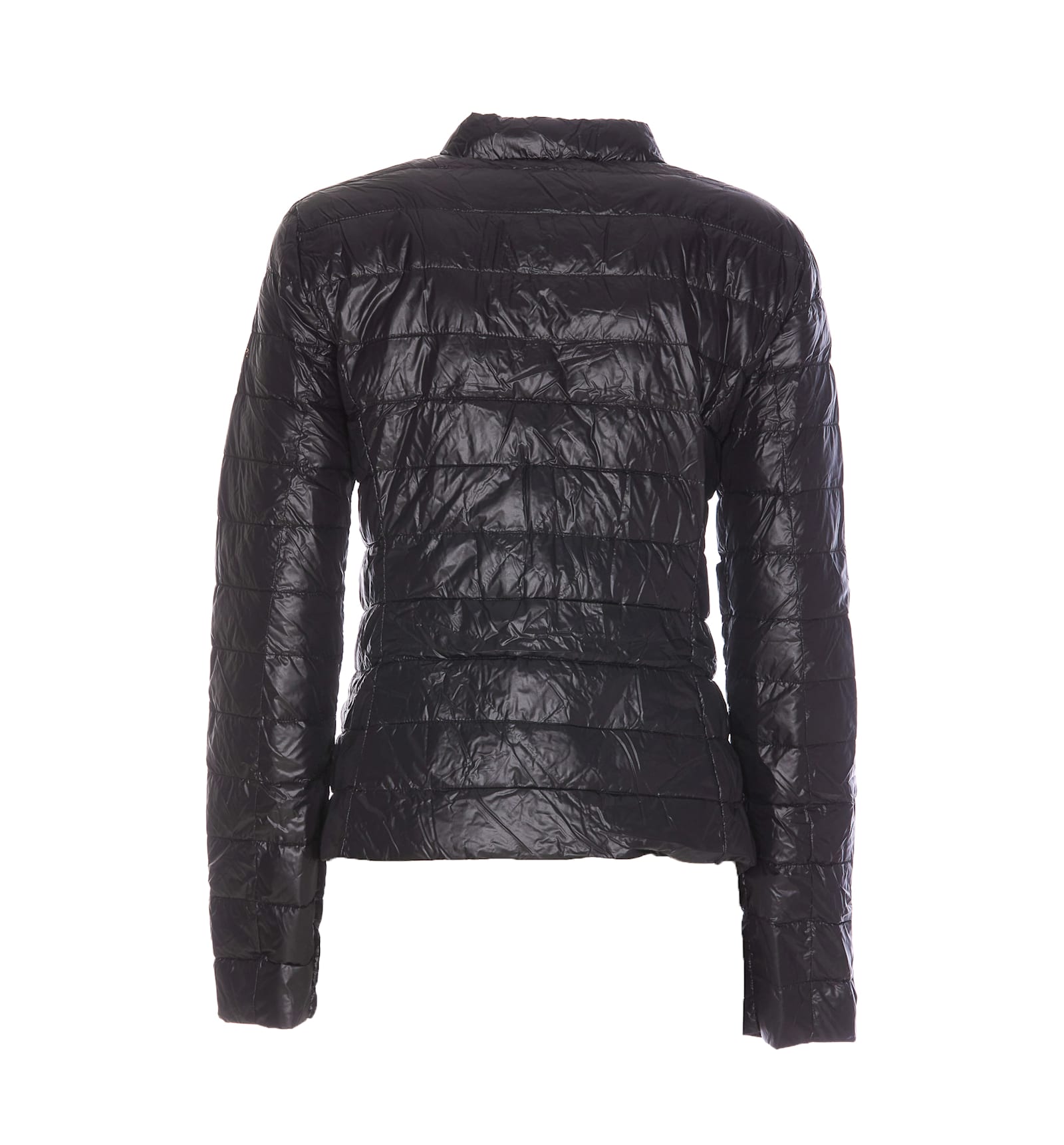 Shop Patrizia Pepe Light Down Jacket In Black