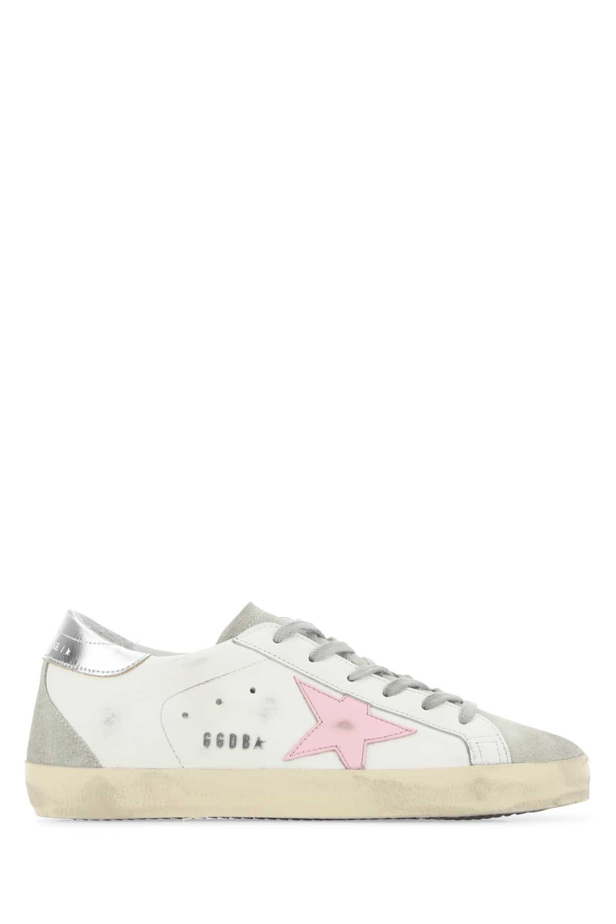 Shop Golden Goose Multicolor Leather Super Star Classic Sneakers In 81482