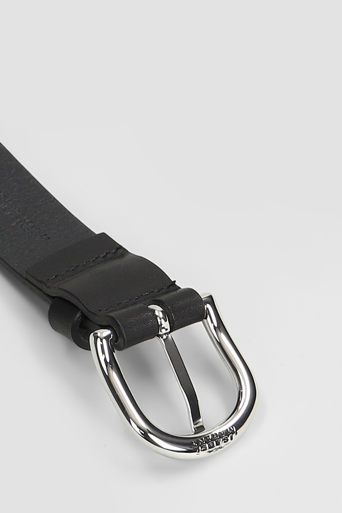 Isabel Marant Zap Belts In Black Leather In Black