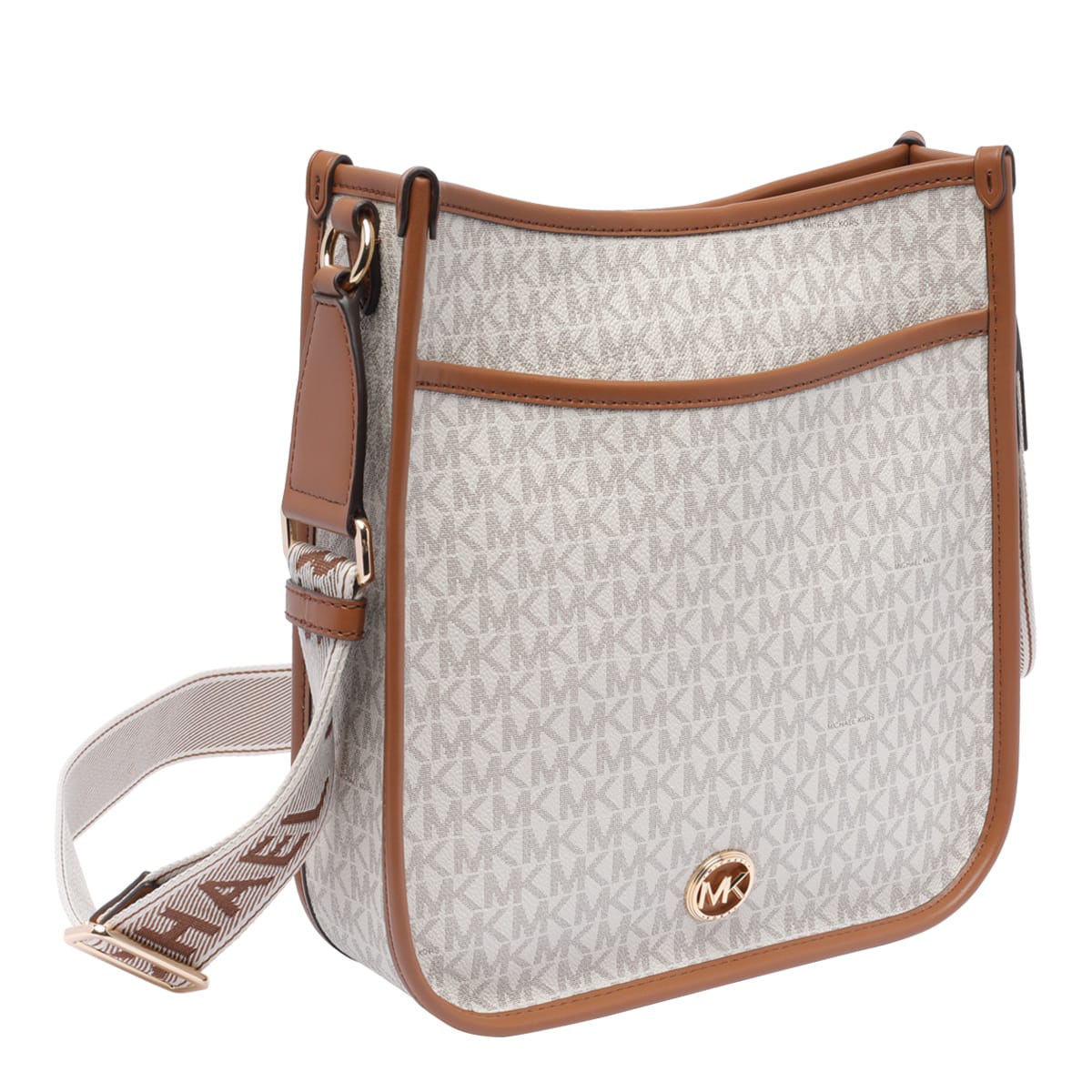 Michael Michael Kors Large Raven Shoulder Bag In Vanillalugg