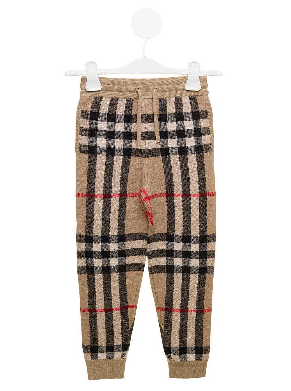 Check Vintage Jogger Trousers In Blend Wool Boy Burberry Kids