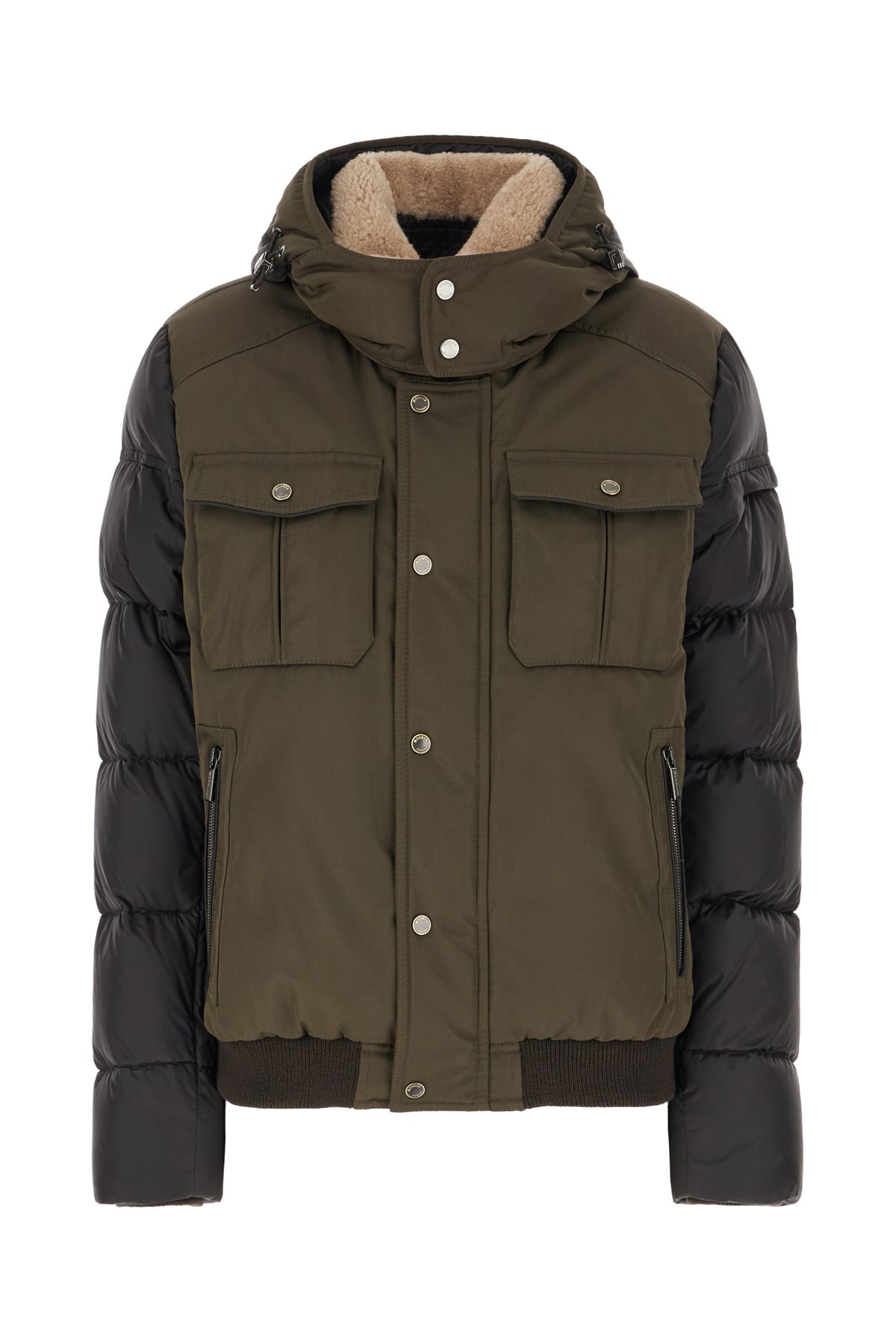 Two-tone Polyester Blend Down Jacket