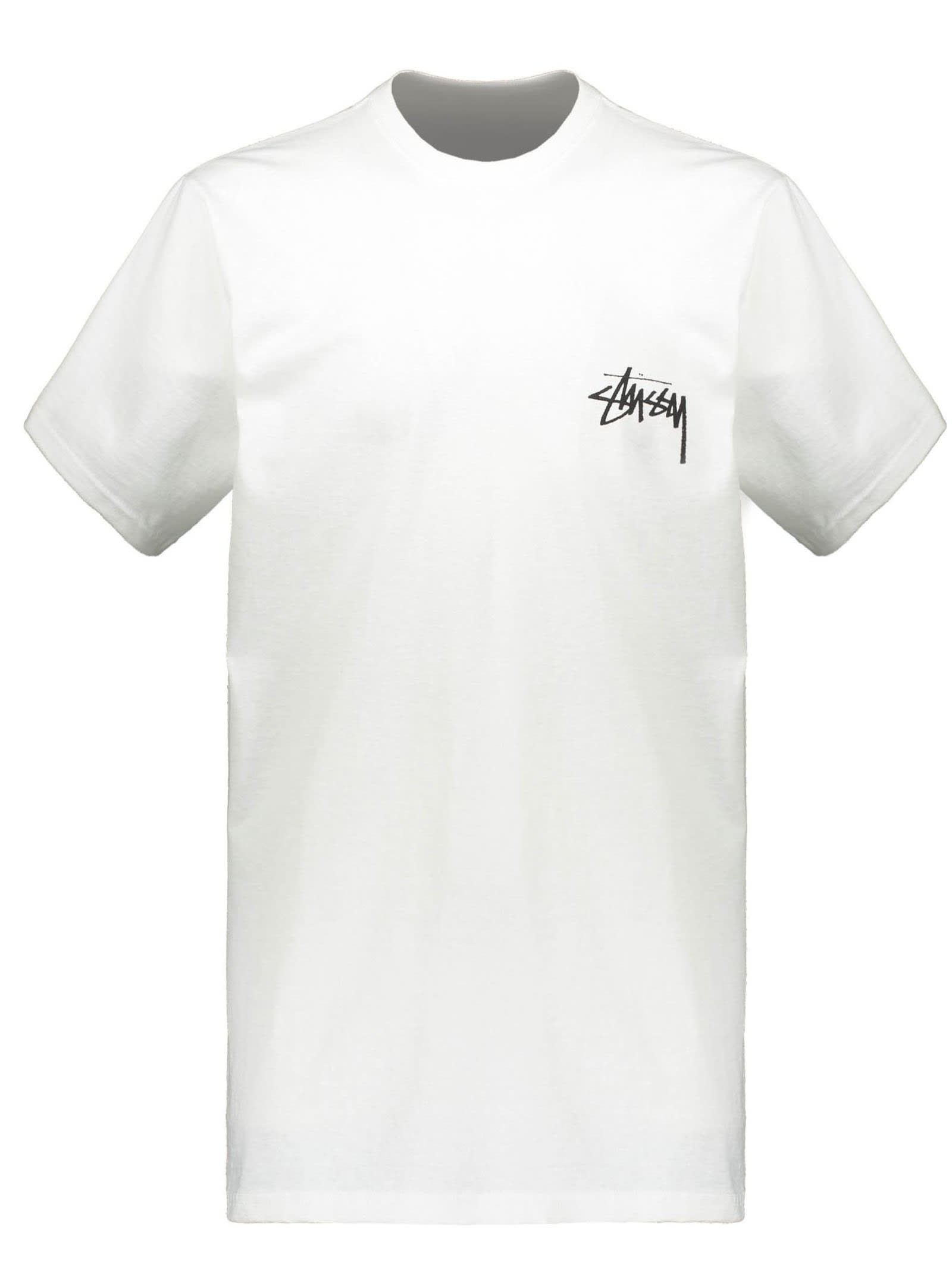Stussy White Cotton T-shirt | Smart Closet