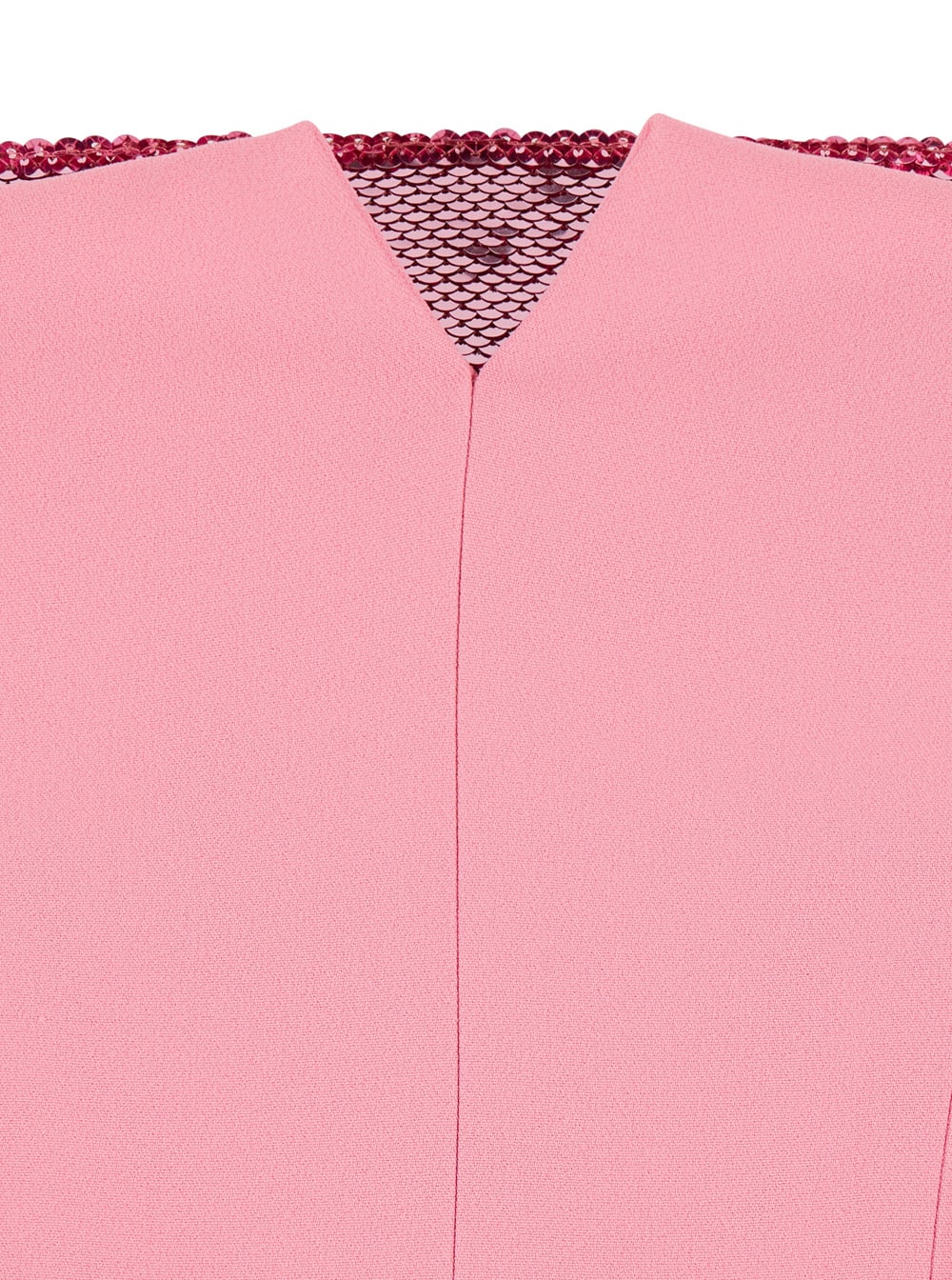 Alberta Ferretti Sequin-embellished Bustier Midi Dress In Pink