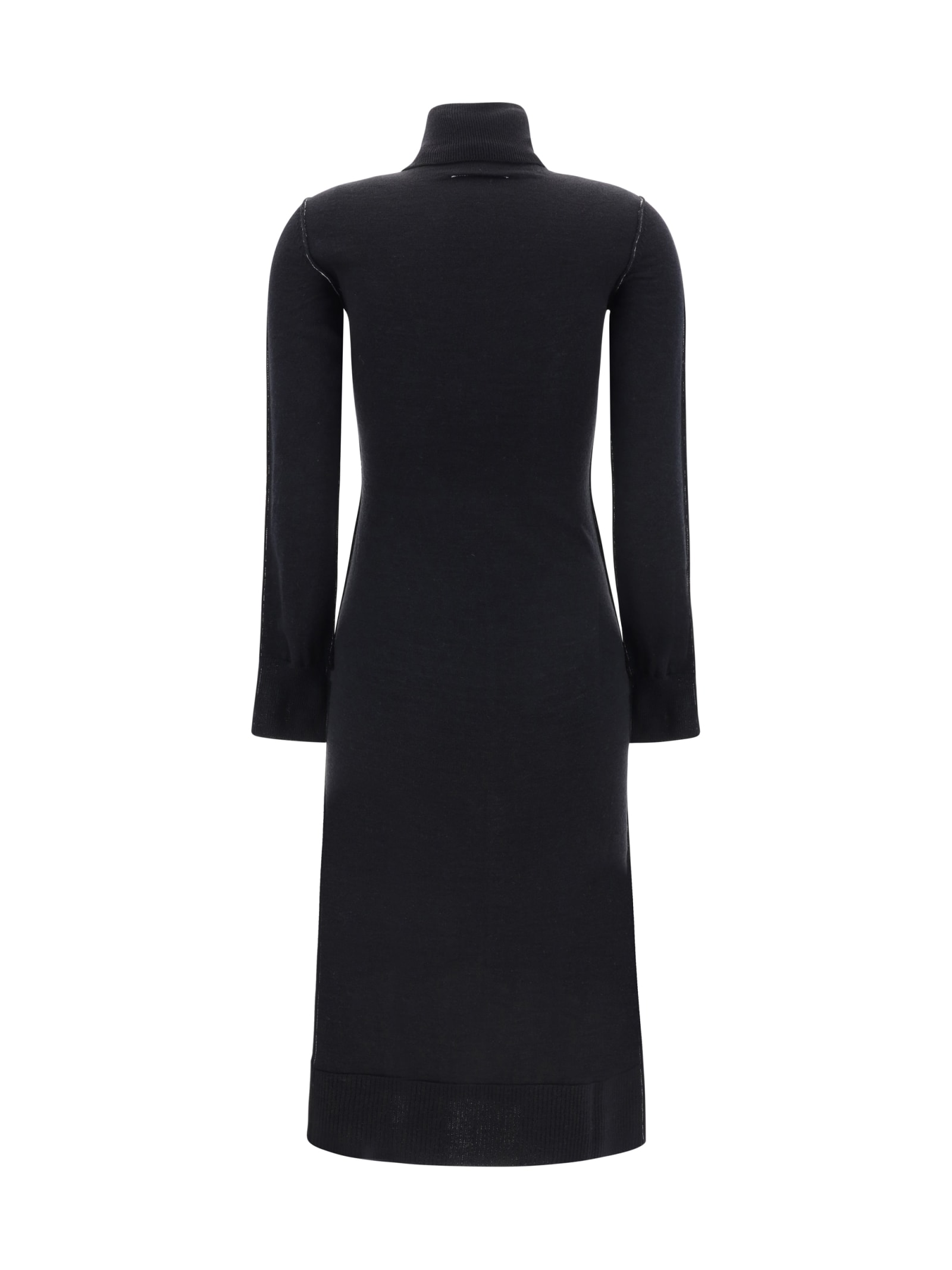 Shop Mm6 Maison Margiela Maxi Dress In Black