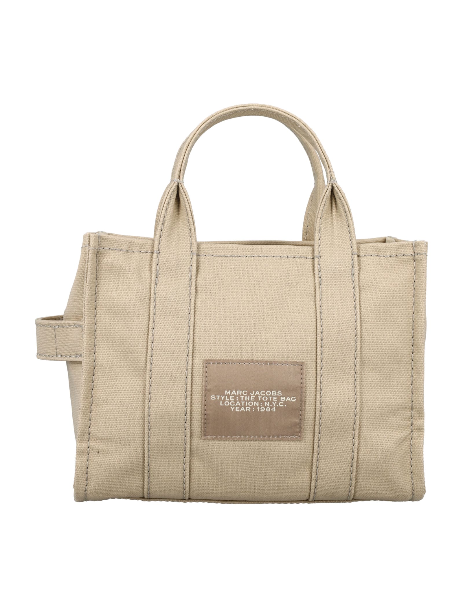 Shop Marc Jacobs The Small Tote Bag In Beige