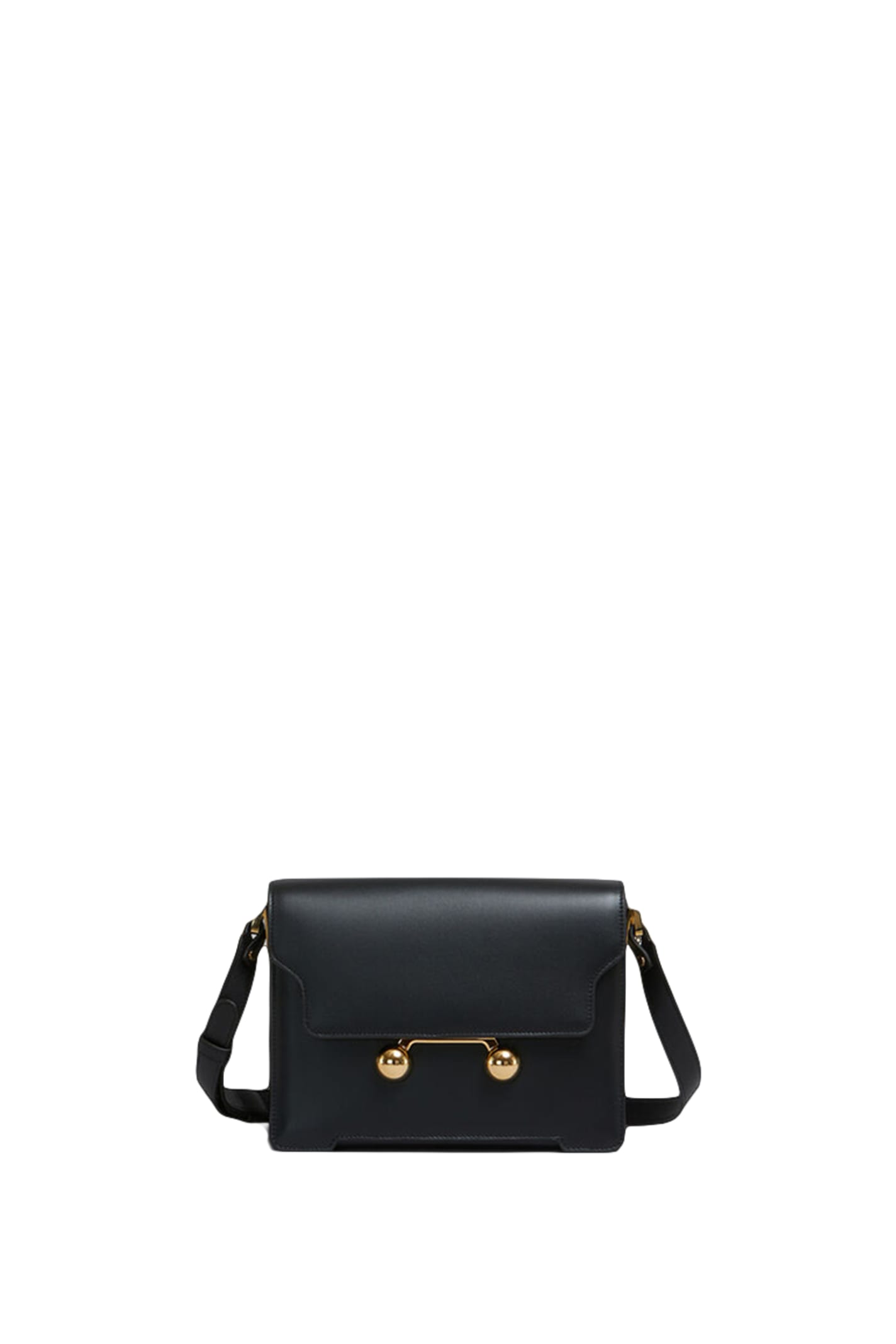 Shop Marni Trunkaroo Shoulder Bag In Black