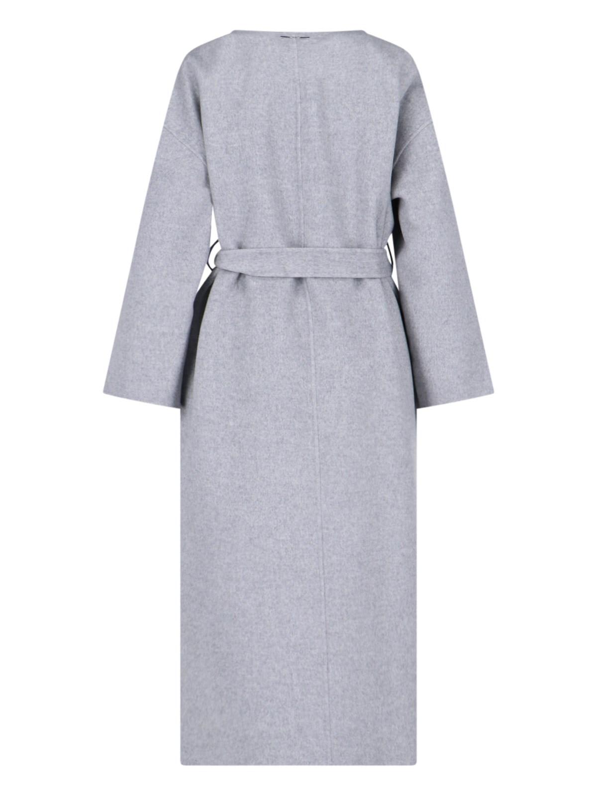 Shop Calvin Klein Wool Blend Coat In Grey