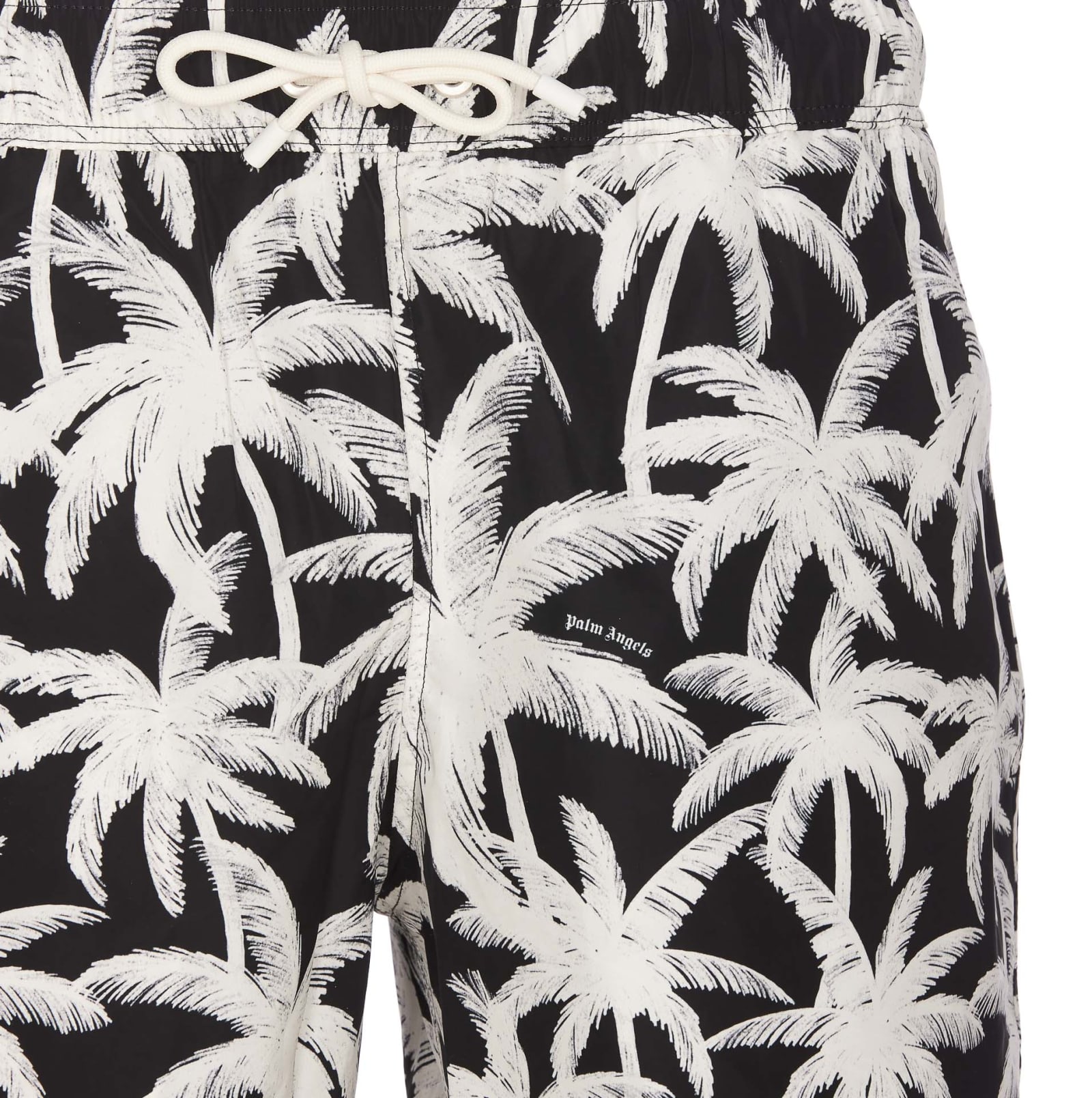 Shop Palm Angels Palms Allover Swimwear In Black