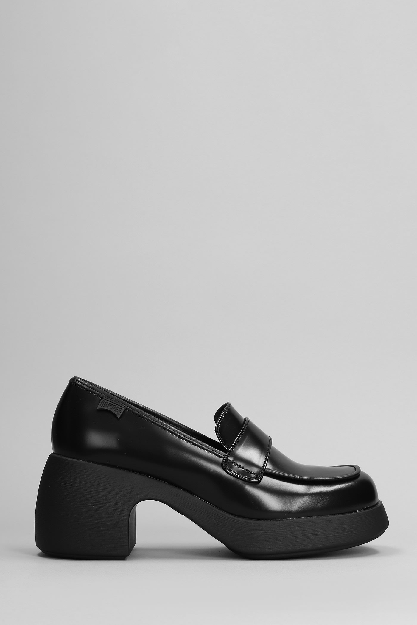 CAMPER THELMA PUMPS IN BLACK LEATHER