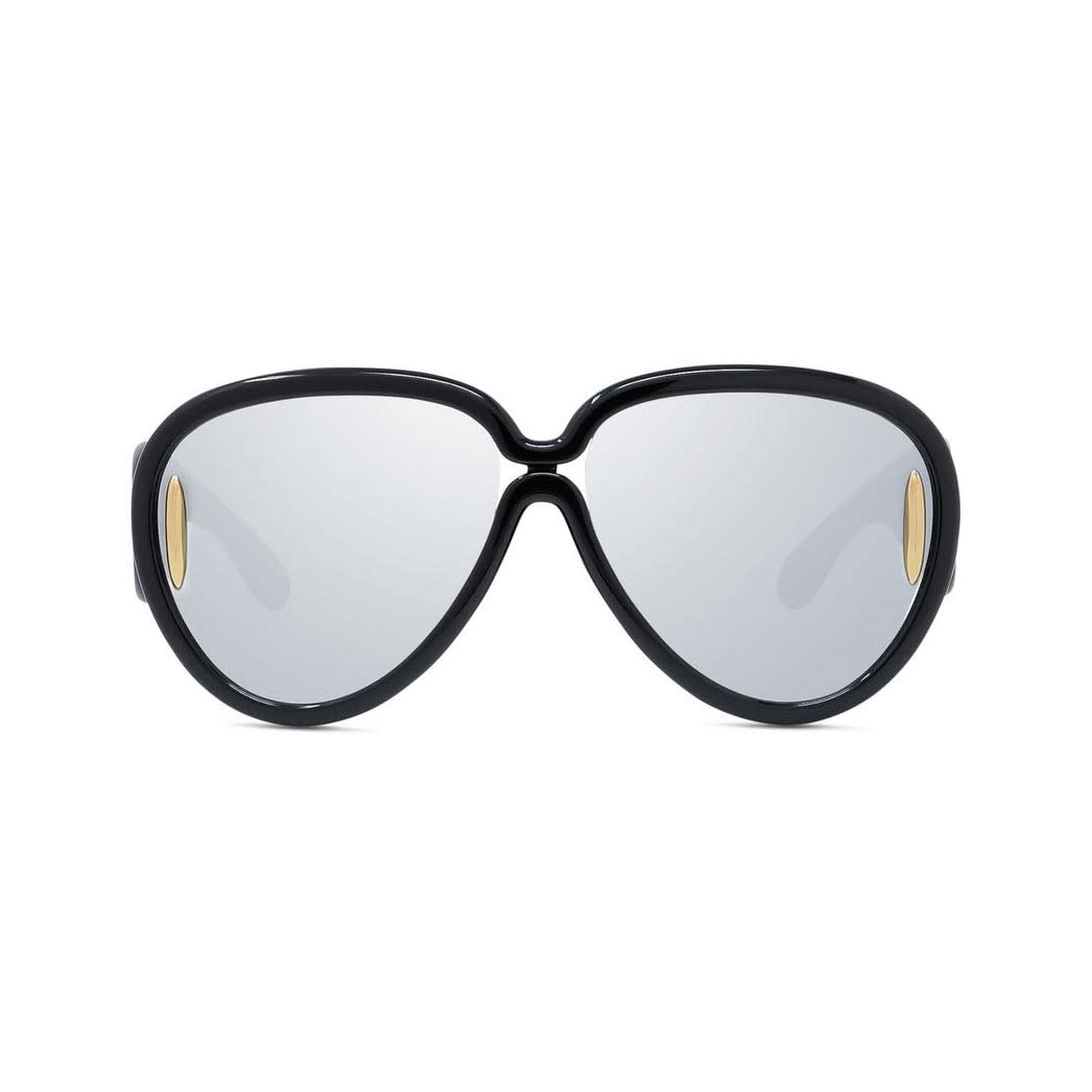 Loewe Sunglasses In Nero/silver