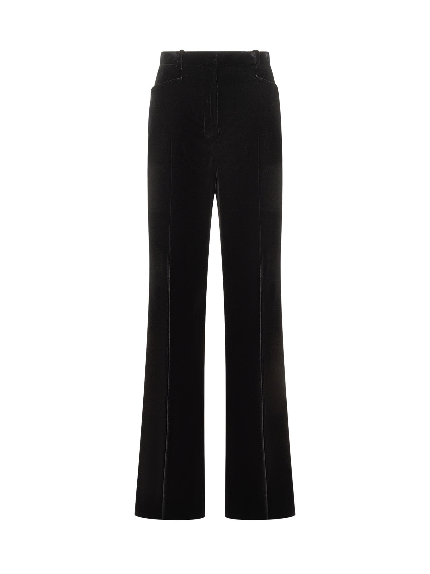 Shop Tom Ford Woven Trousers In Black