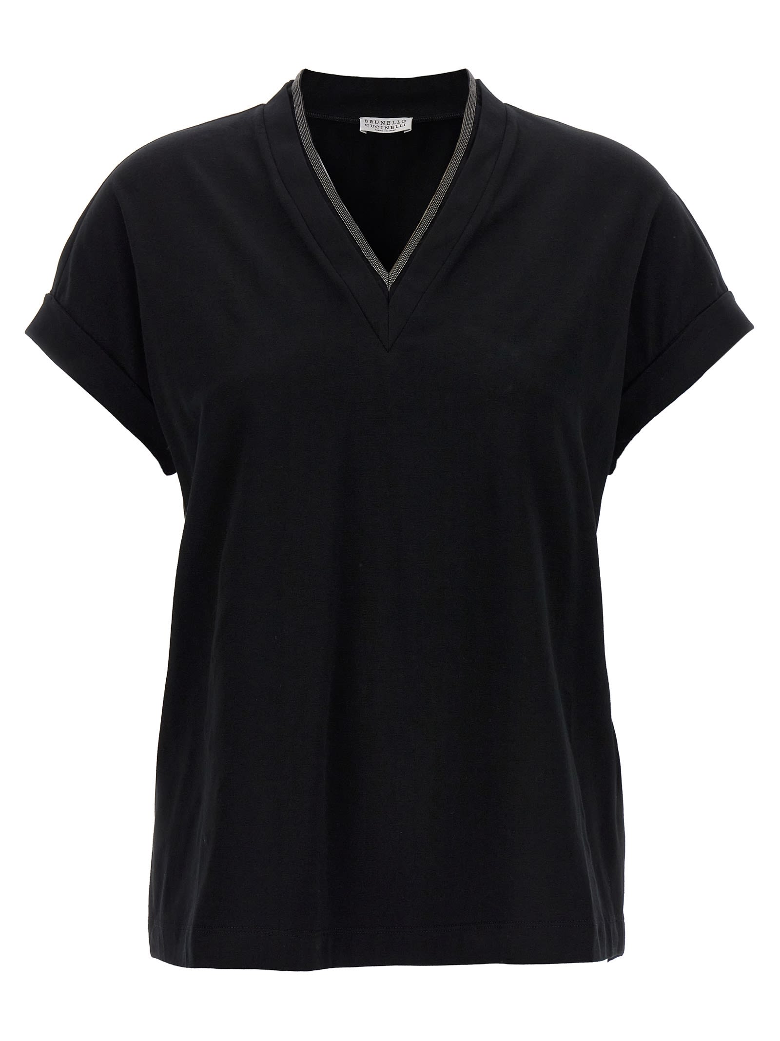 Shop Brunello Cucinelli Monile T-shirt In Black