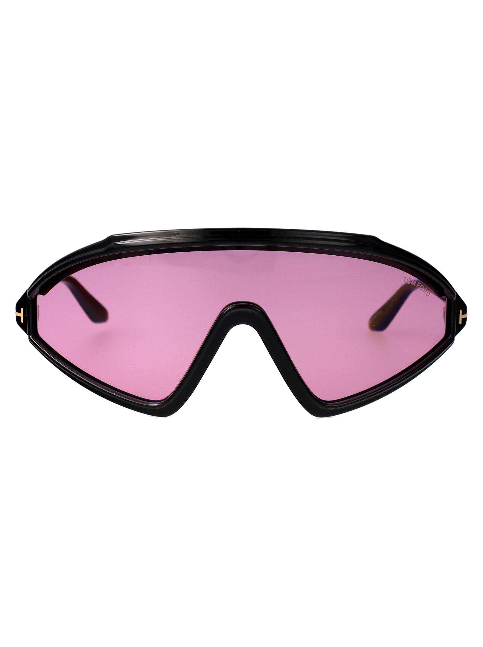 Tom Ford Sunglasses In 01y Nero Lucido / Viola