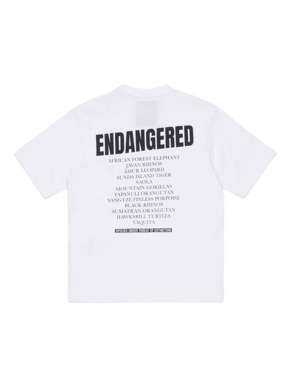 Myar Tiger-animal Print T-shirt In White