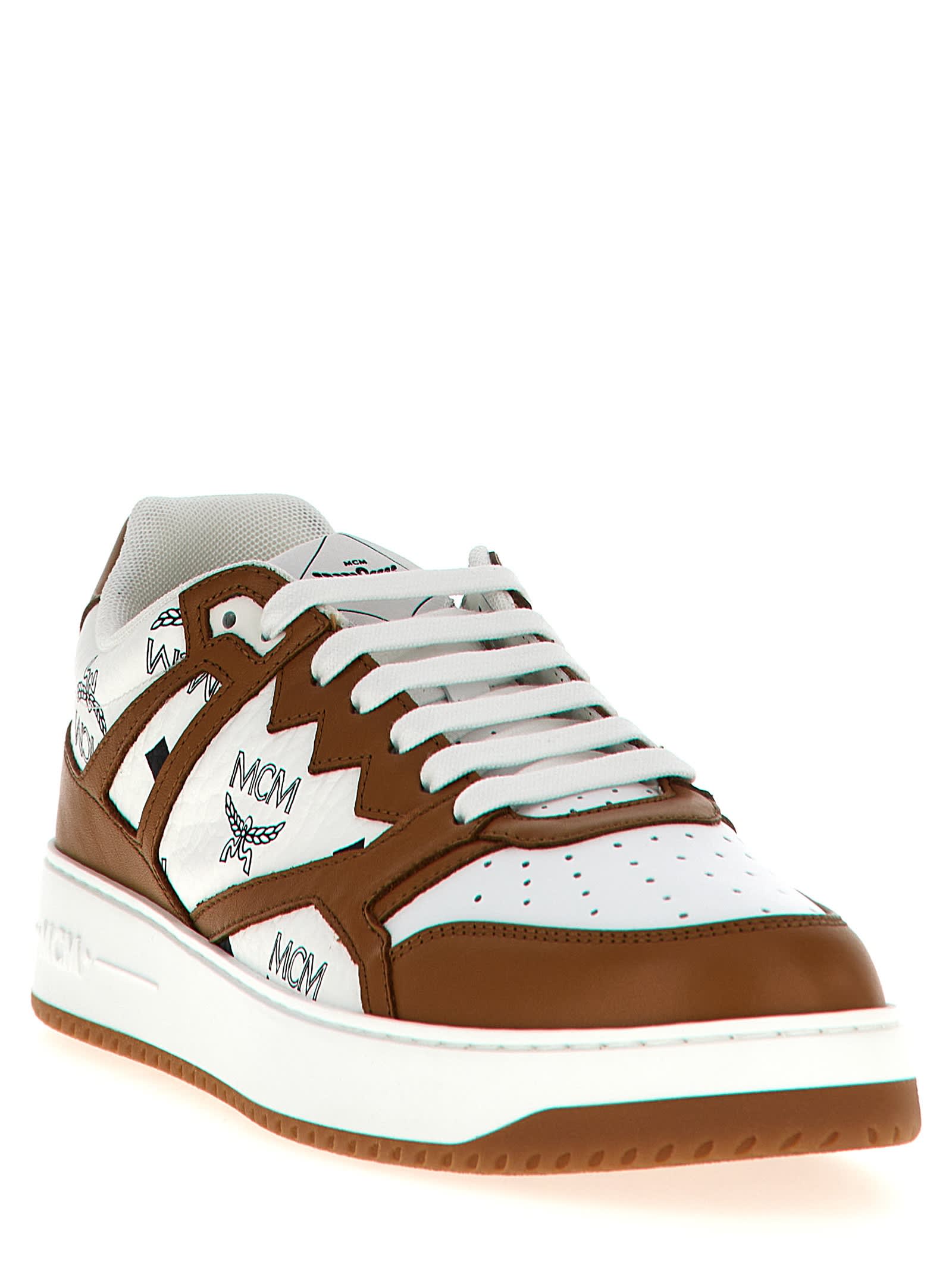 Shop Mcm Neo Terrain Sneakers In Multicolor