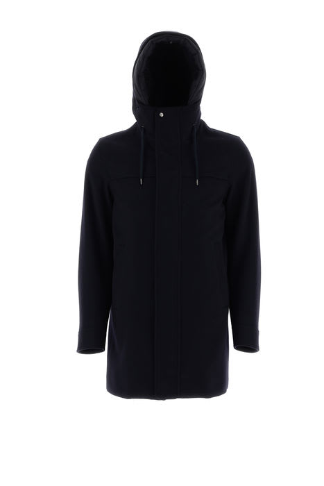 Herno Coats Blue In Blue