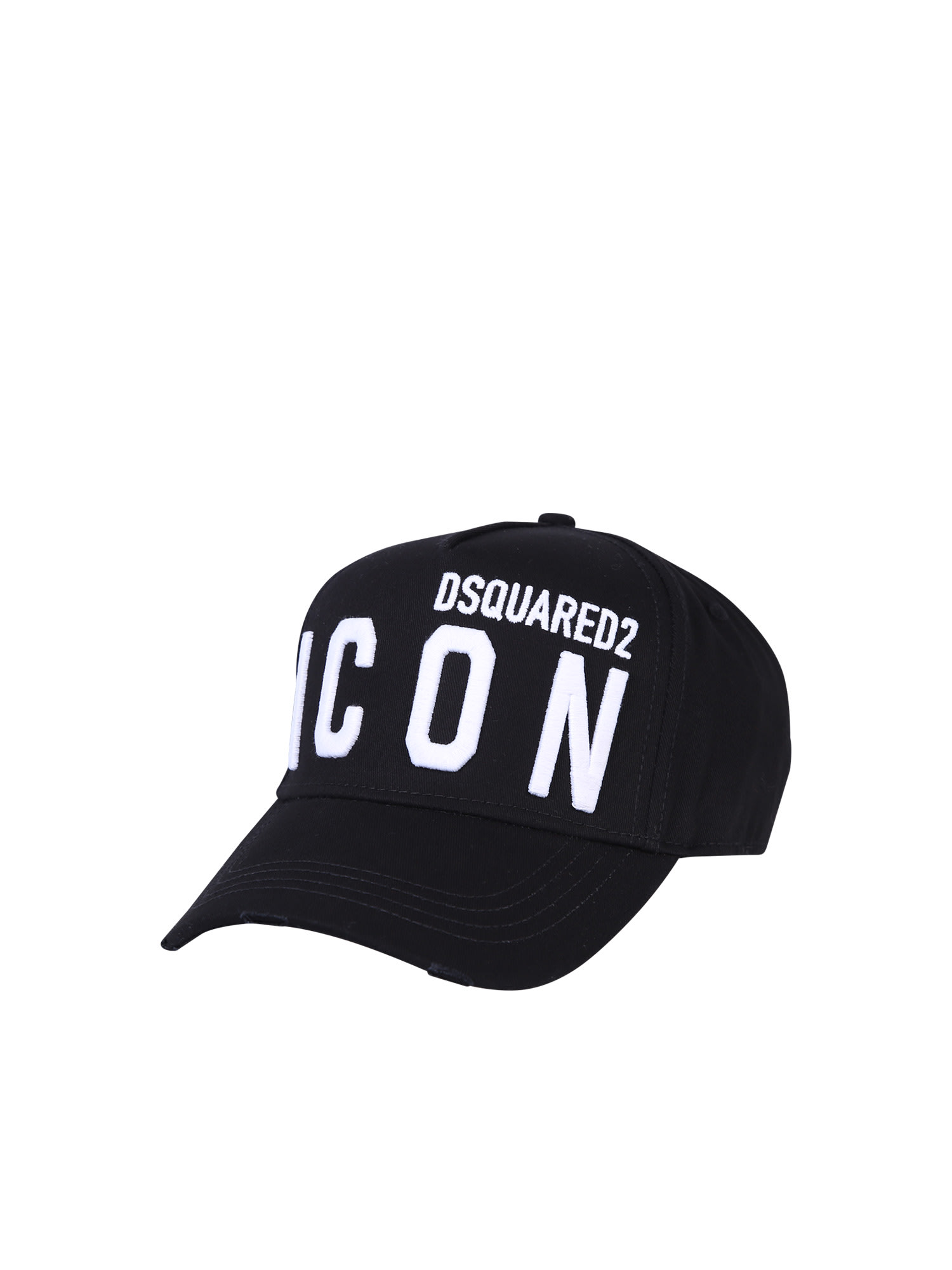 Shop Dsquared2 Black Be Icon Hat