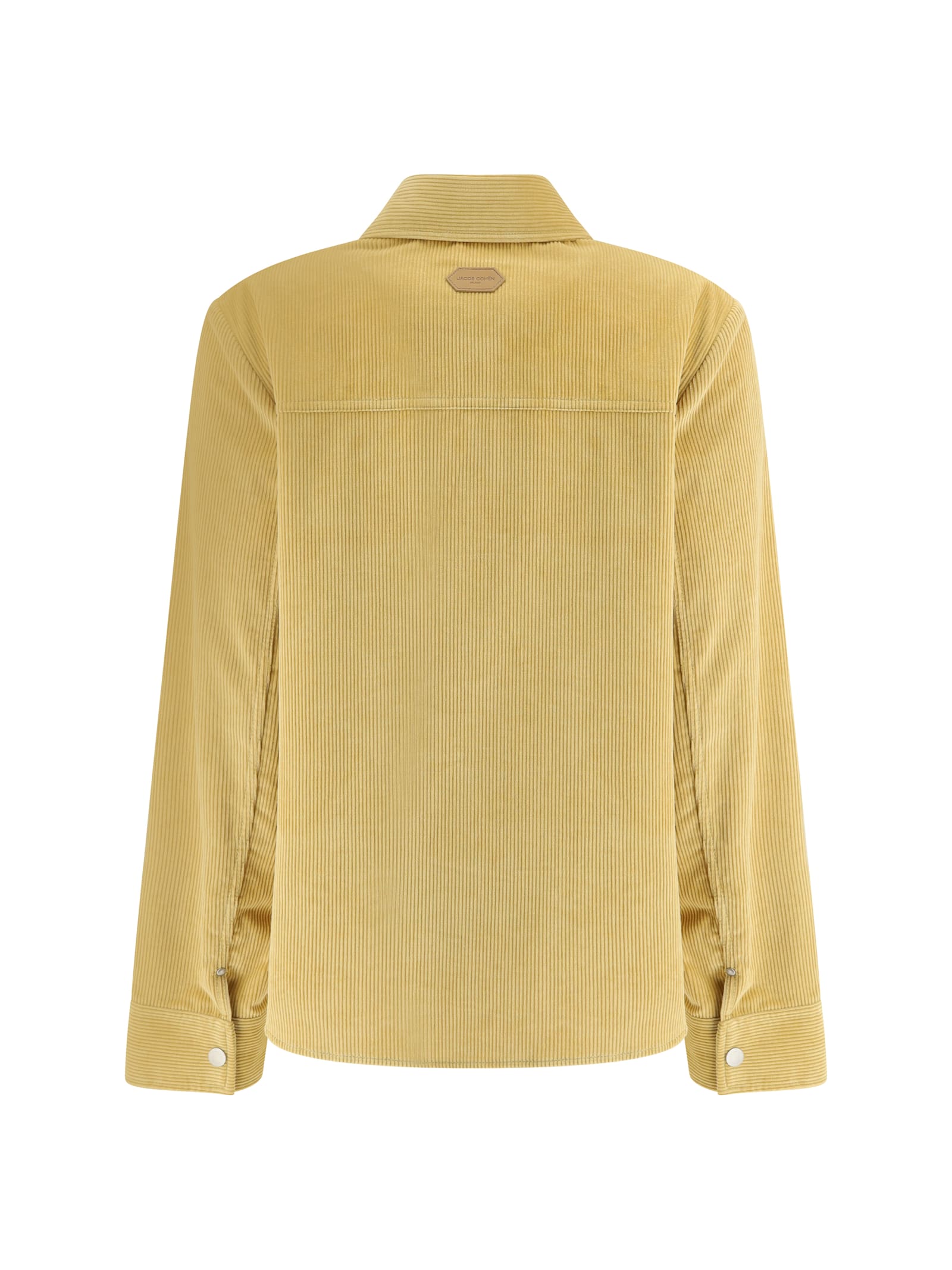 Jacob Cohen Corduroy Button-fastening Shirt In Yellow