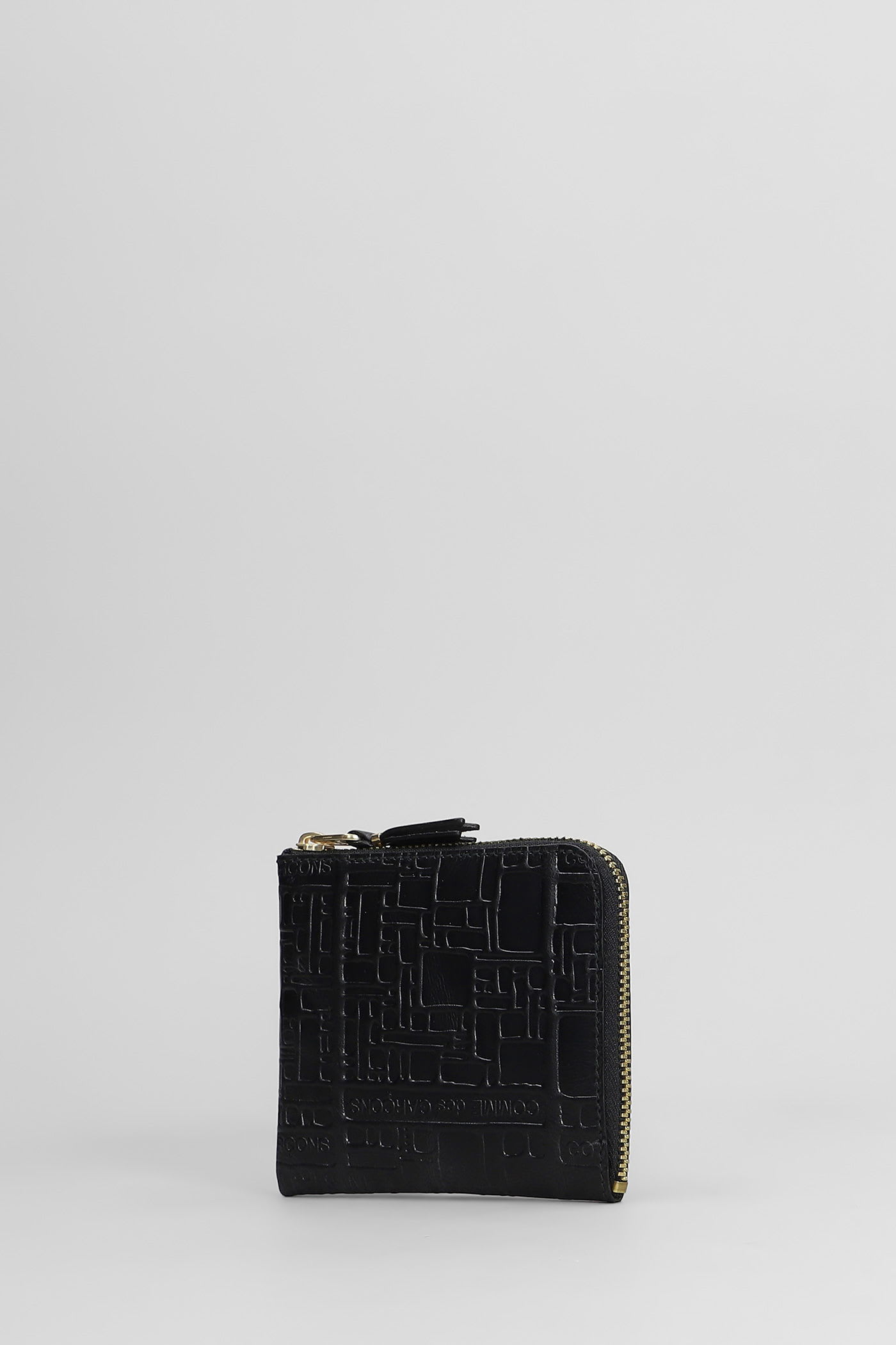 Comme Des Garçons Wallet In Black Leather In Black