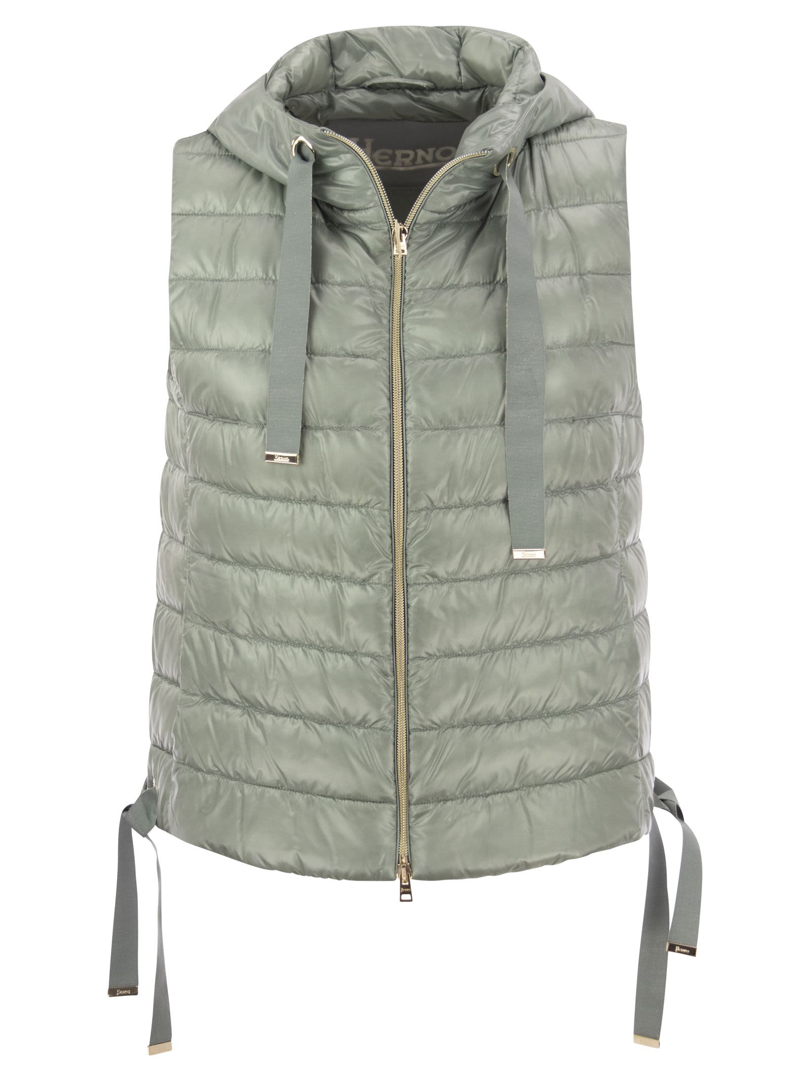 Herno Ultralight Nylon Hooded Waistcoat