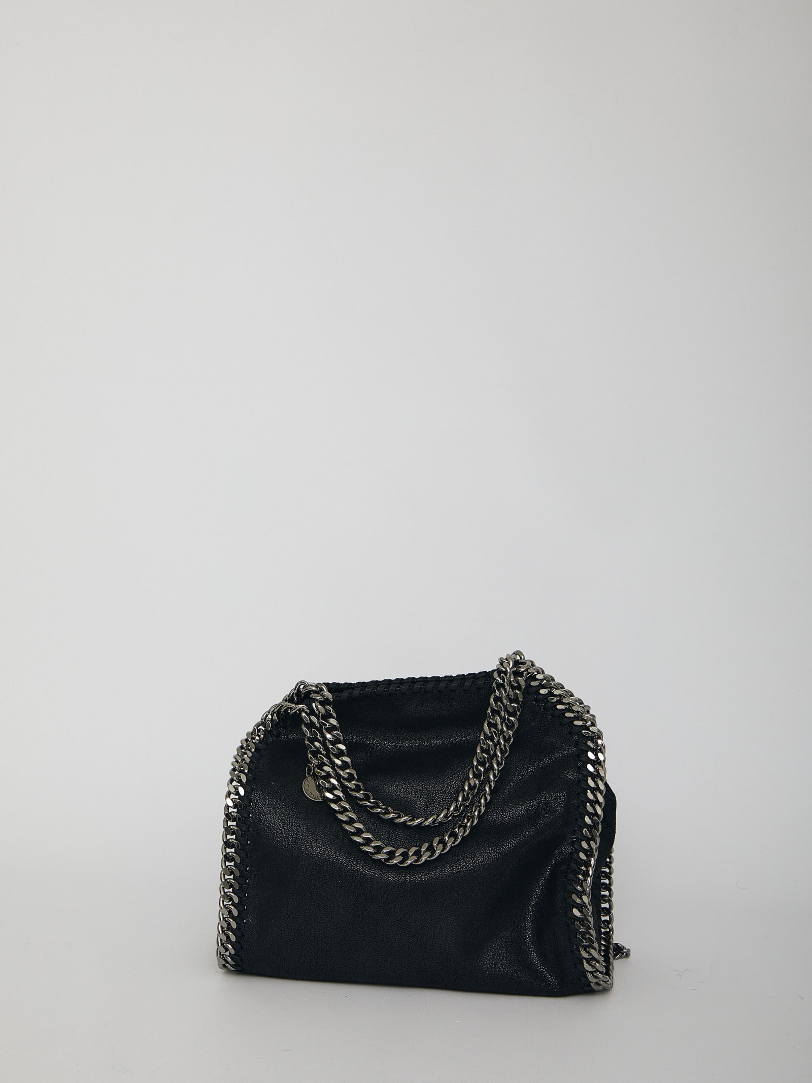 Shop Stella Mccartney Falabella Mini Tote Bag In Black