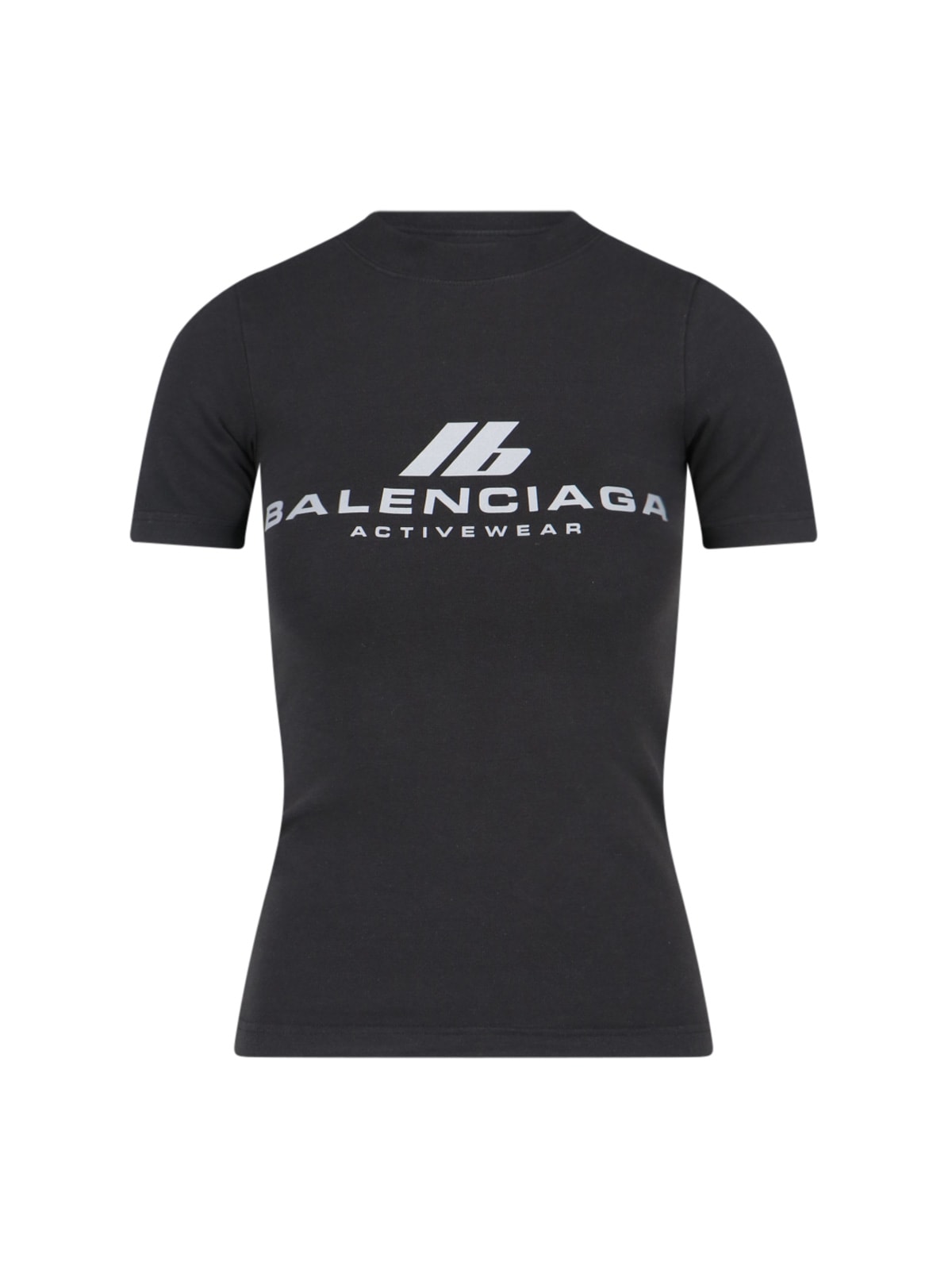 Shop Balenciaga Activewear Stretch Jersey T-shirt In Black