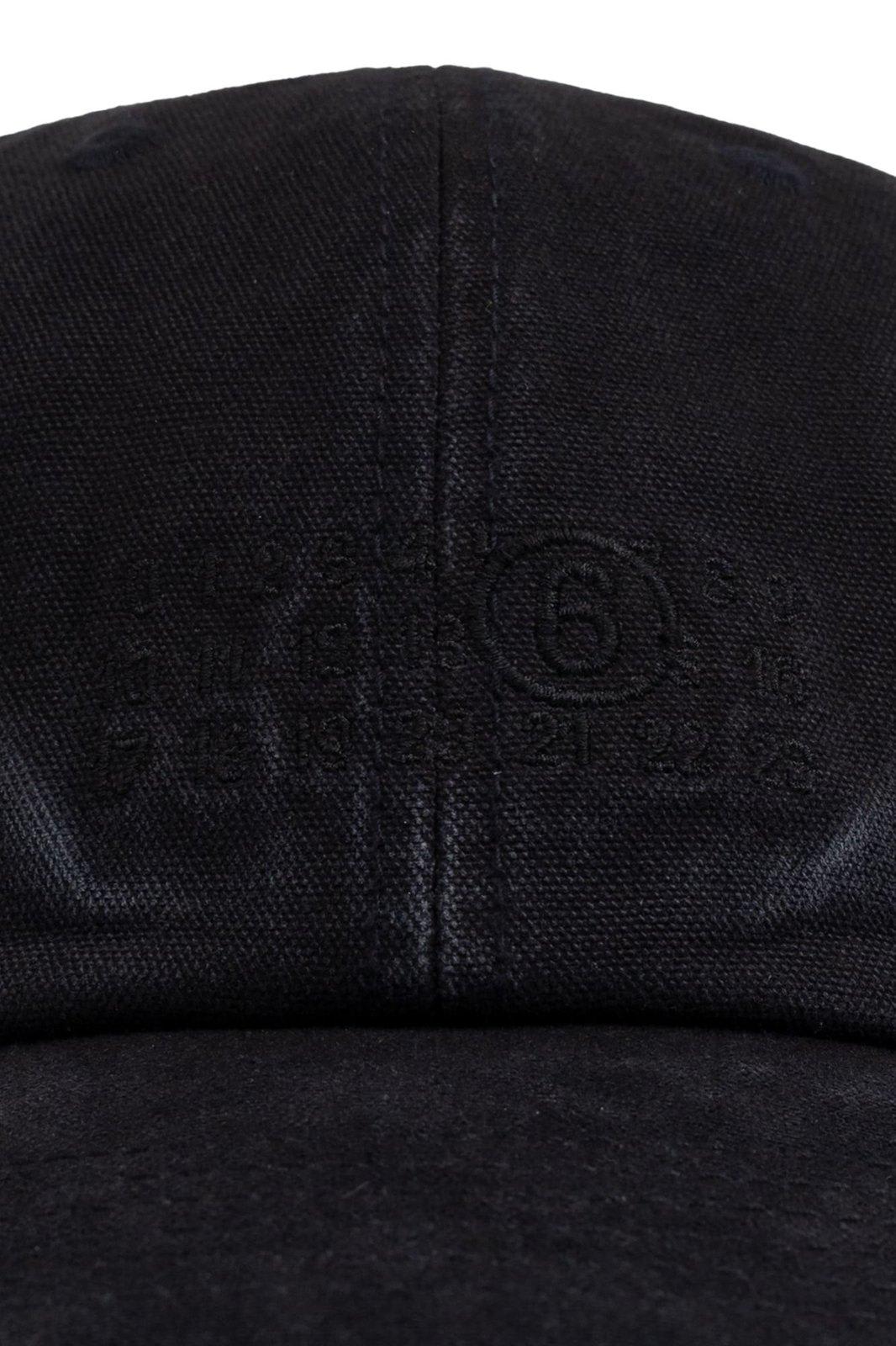 MM6 MAISON MARGIELA NUMBERS-EMBROIDERED CURVED PEAK CAP