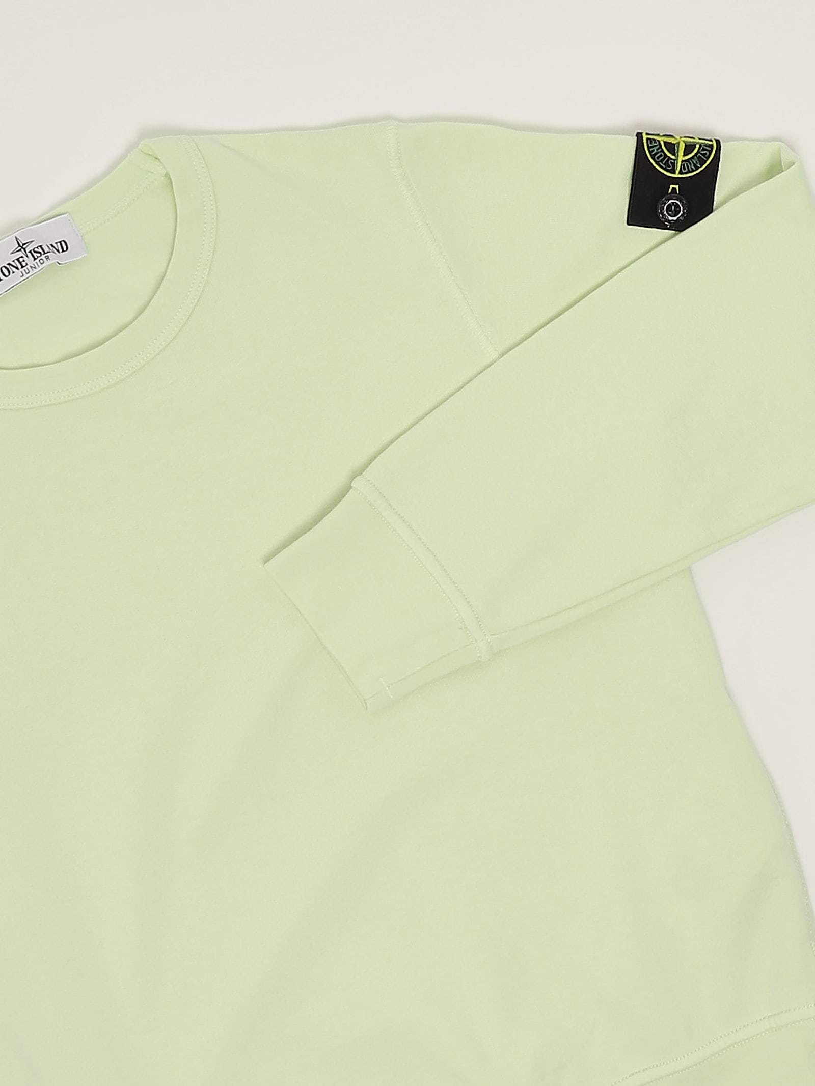 Stone Island Crewneck Sweatshirt In Clorofilla
