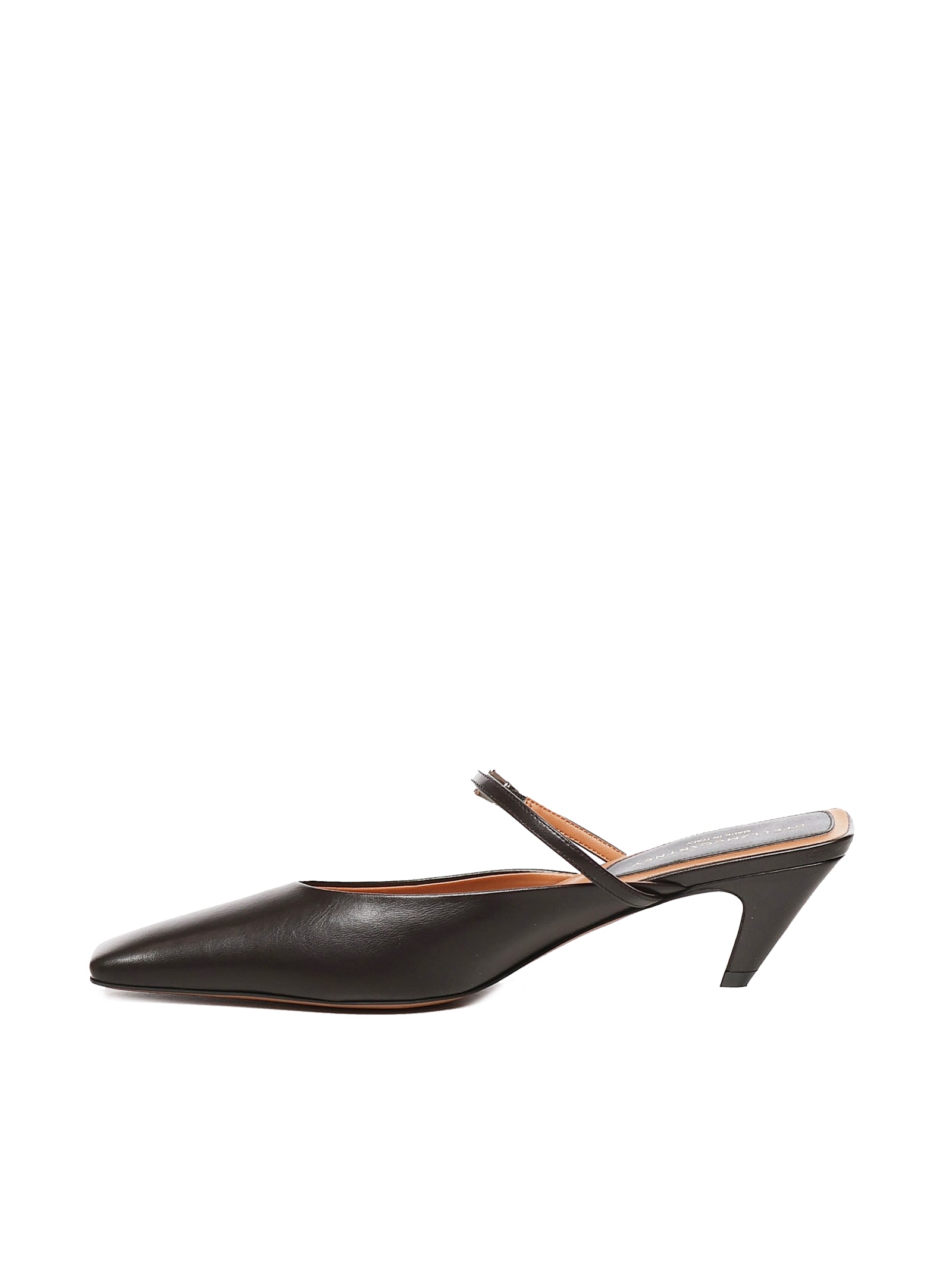 Stella Mccartney Black Stella Spur Kitten Heels In Black