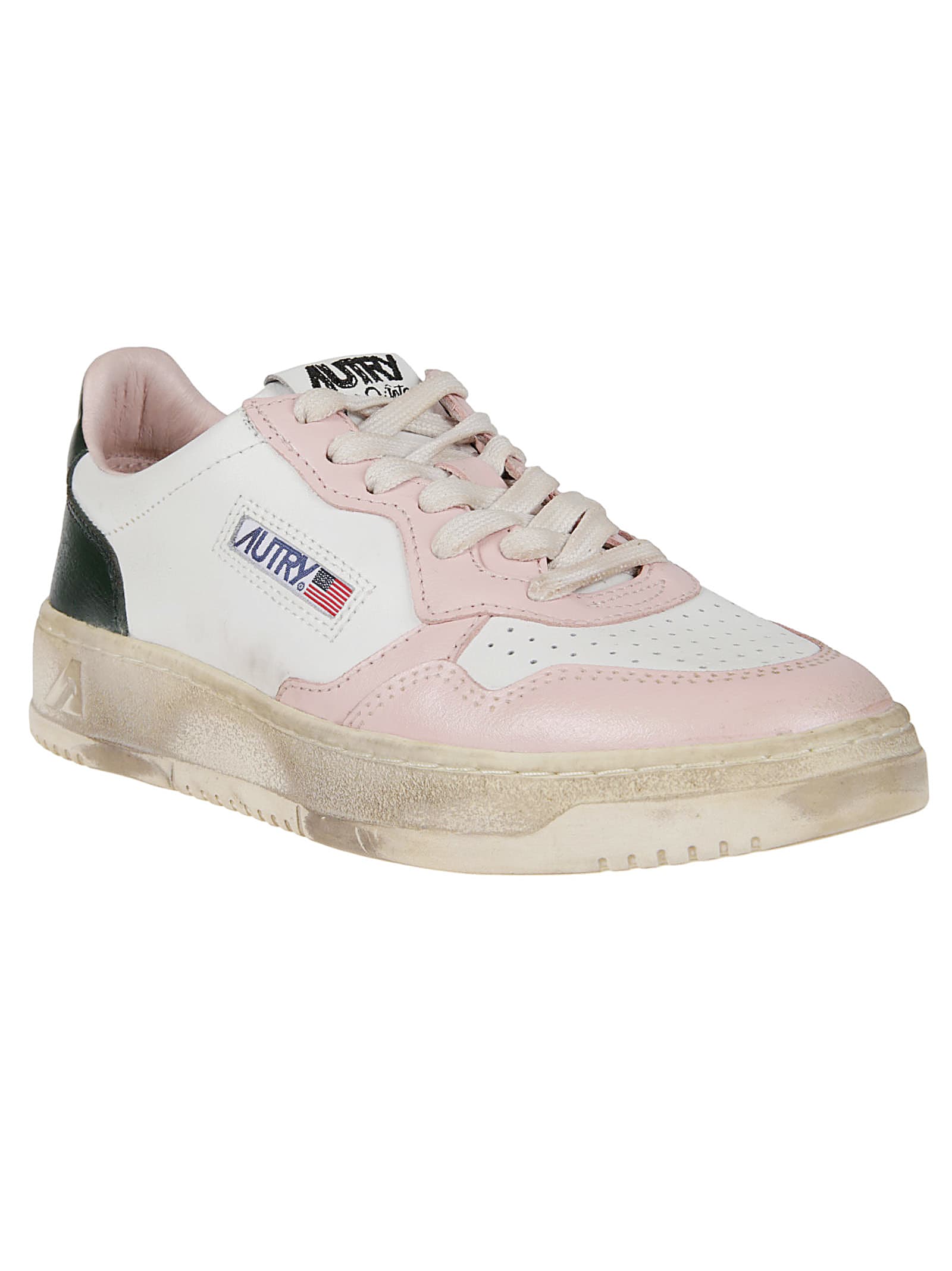 Shop Autry Super Vintage Low Sneakers In Mount/powder