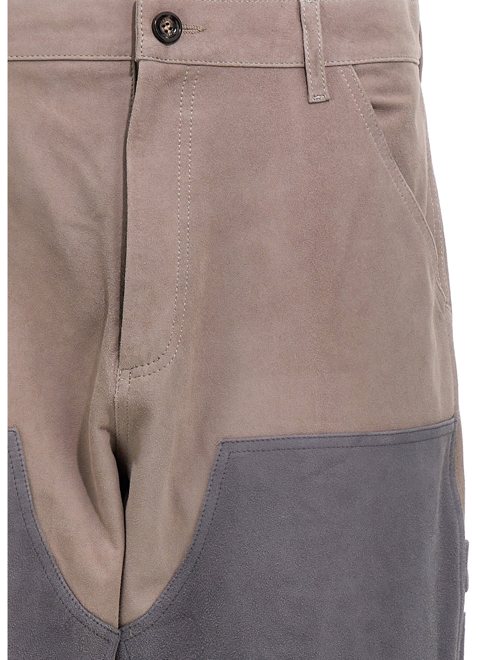 Shop Lc23 Pantalone Work Double Knee In Gray