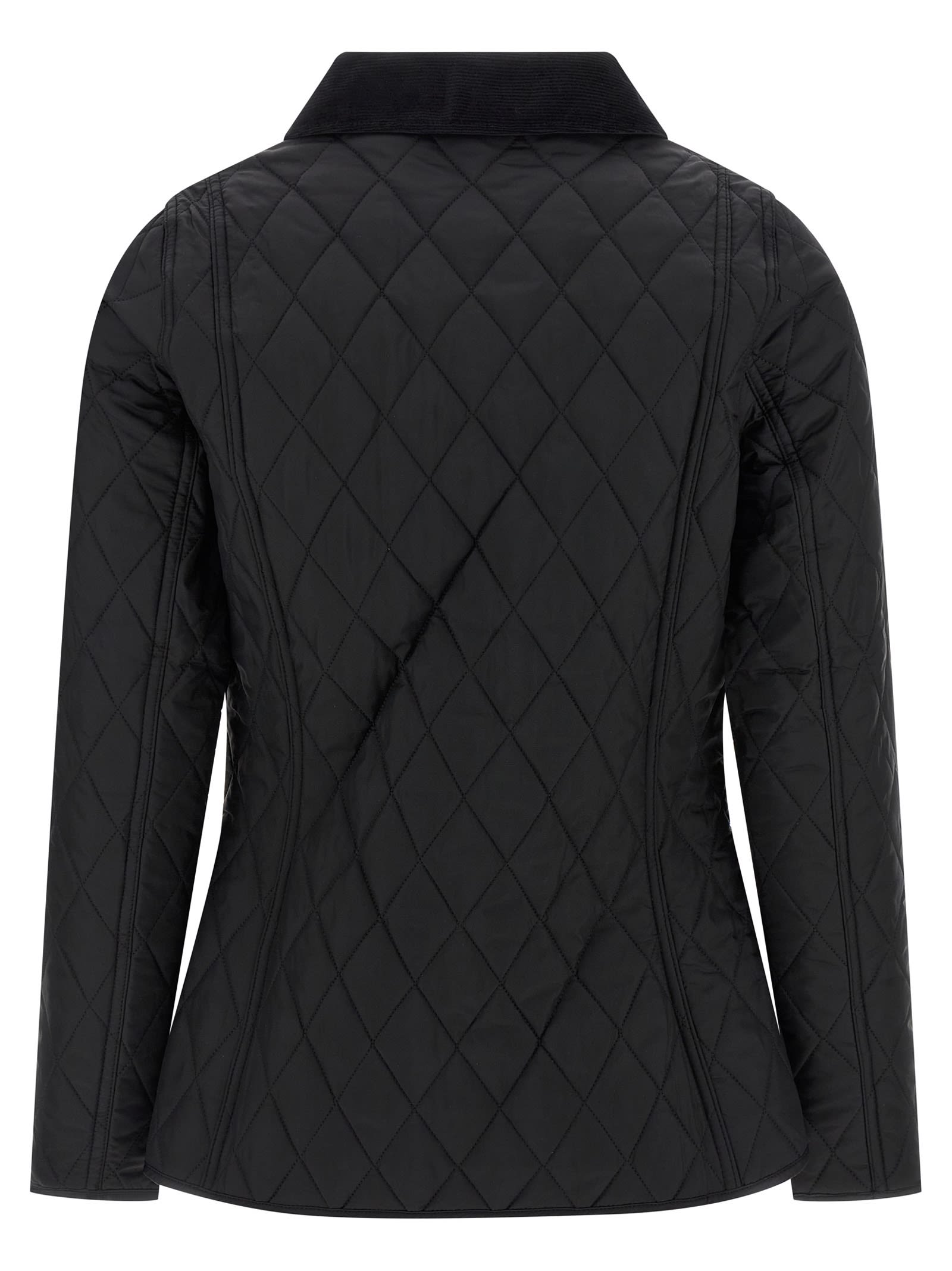 Barbour Annandale Water Resistant Quilted Utility Jacket In Black