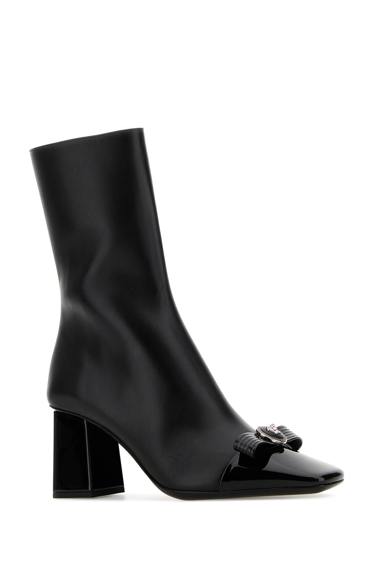 Shop Versace Booties T.70 Calf Leather In 1b00p