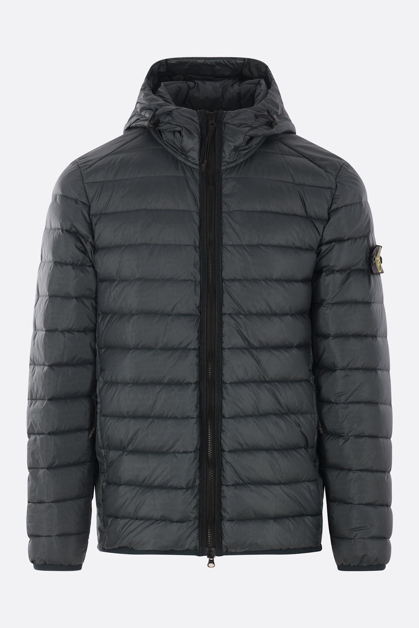 Stone Island Loom Woven Chambers R-nylon Down Jacket In Green