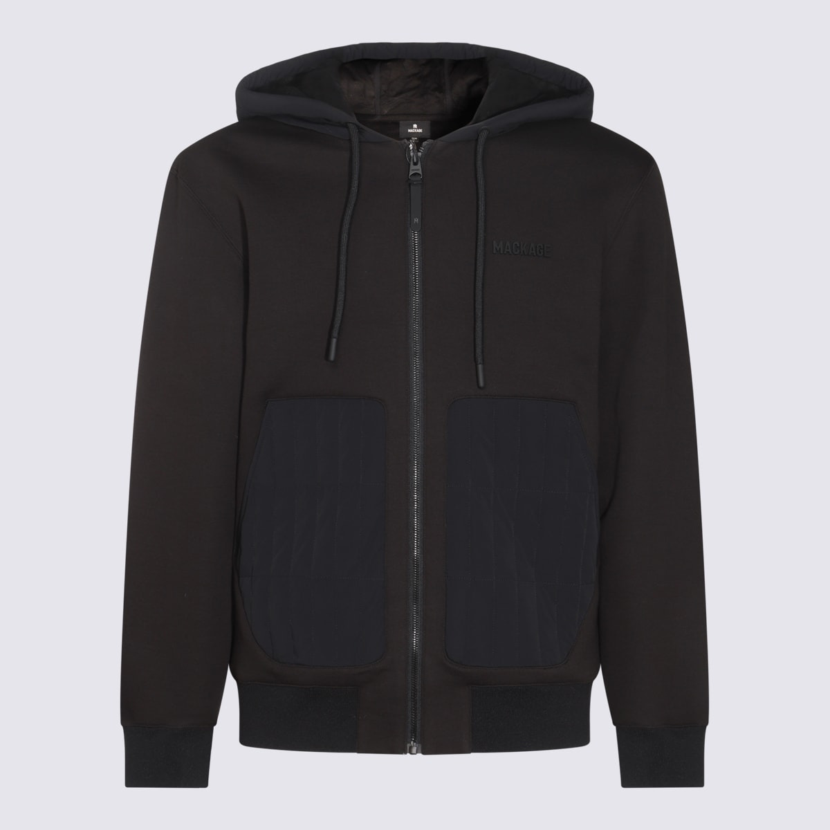 Mackage Black Nylon Sweatshirt