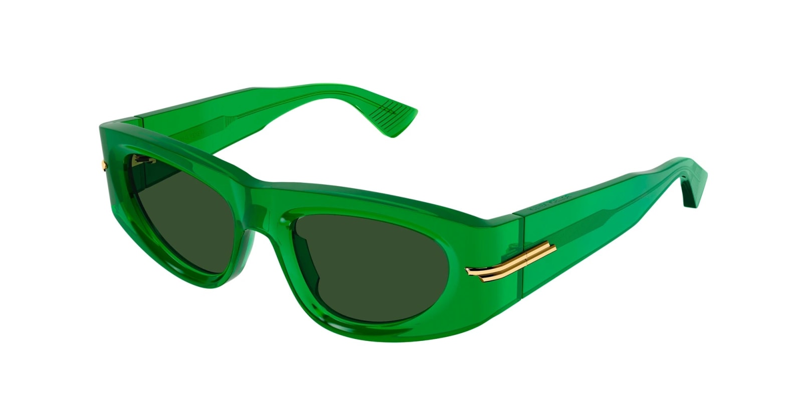 Bottega Veneta Eyewear Bv1144s-004 - Green Sunglasses